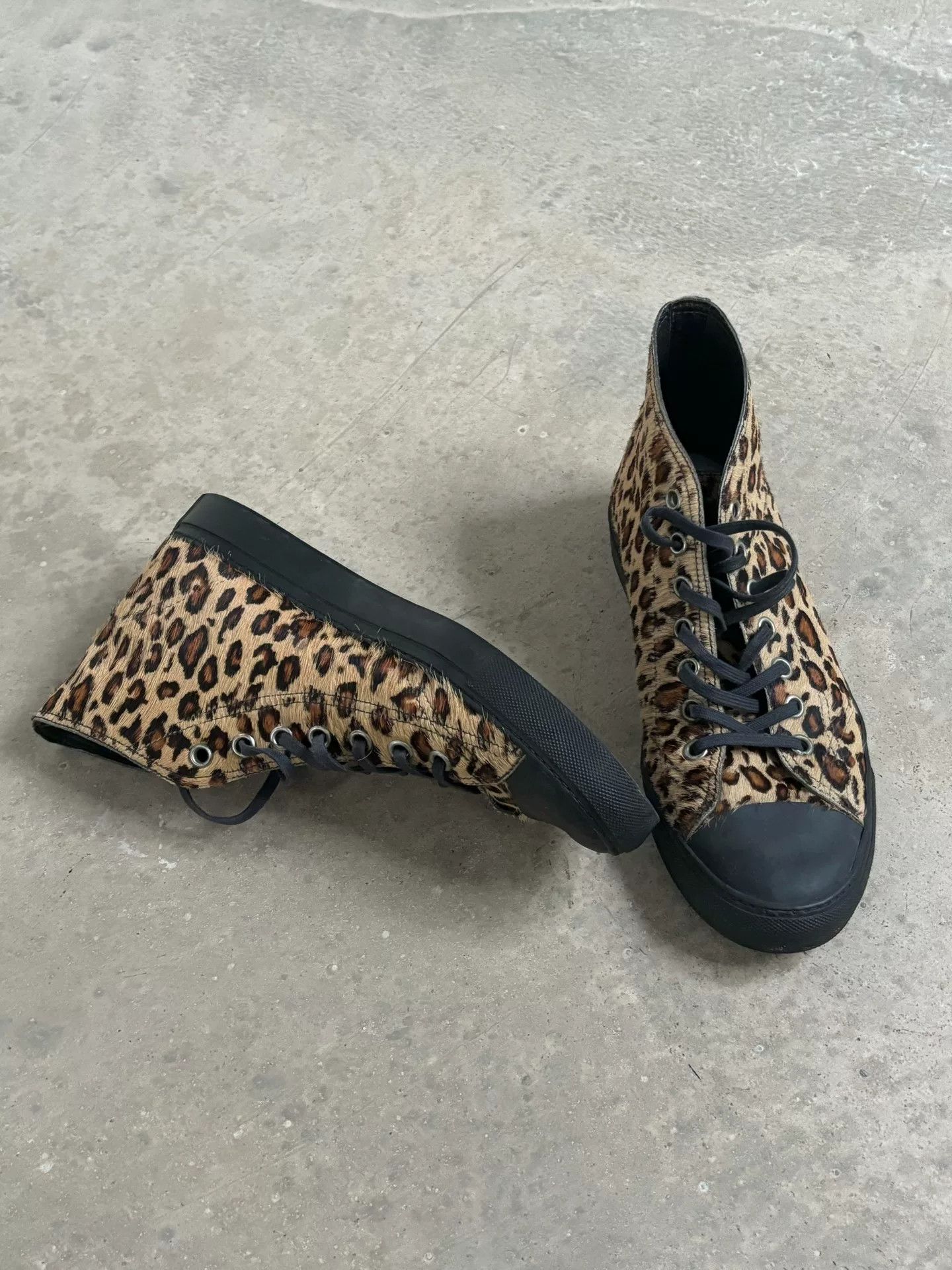 Maison Margiela maison margiela leopard print high-top sneakers Size US 10 / EU 43 - 3 Thumbnail