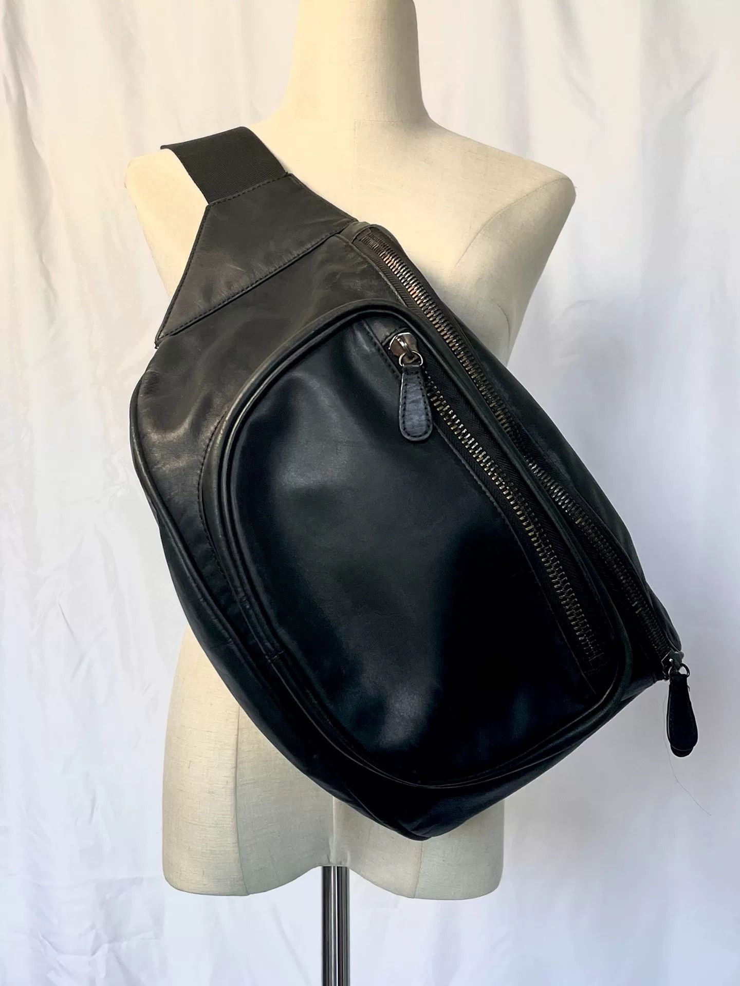 Maison Margiela oversized leather waist bag by maison margiela Size ONE SIZE - 3 Thumbnail
