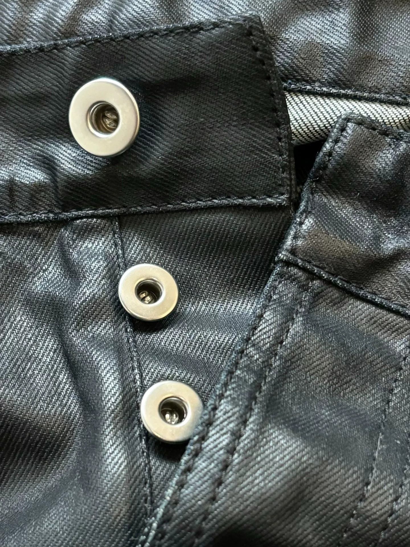 Balenciaga Balenciaga Waxed Straight-Leg Jeans 2010 Size US 30 / EU 46 - 3 Thumbnail