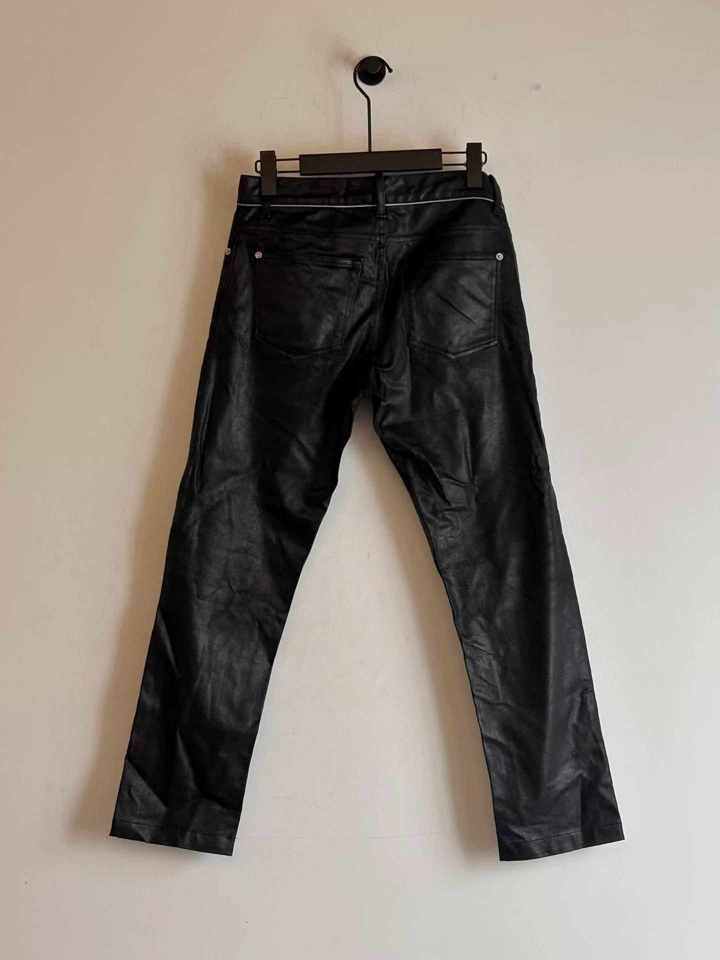 Balenciaga Balenciaga Waxed Straight-Leg Jeans 2010 Size US 30 / EU 46 - 4 Thumbnail