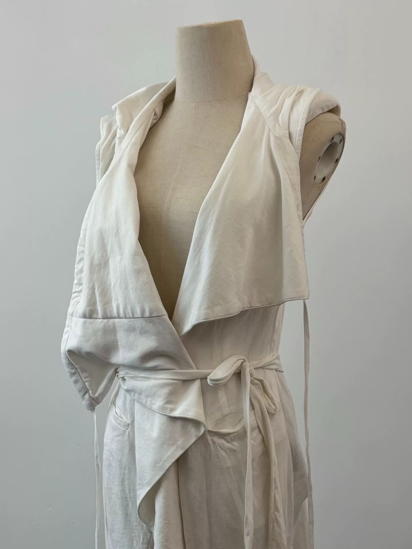 Ann Demeulemeester soft cotton layered long vest Size S / US 4 / IT 40 - 2 Thumbnail