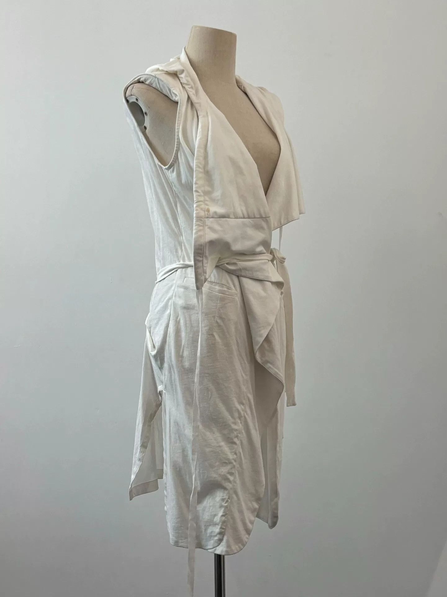 Ann Demeulemeester soft cotton layered long vest Size S / US 4 / IT 40 - 3 Thumbnail