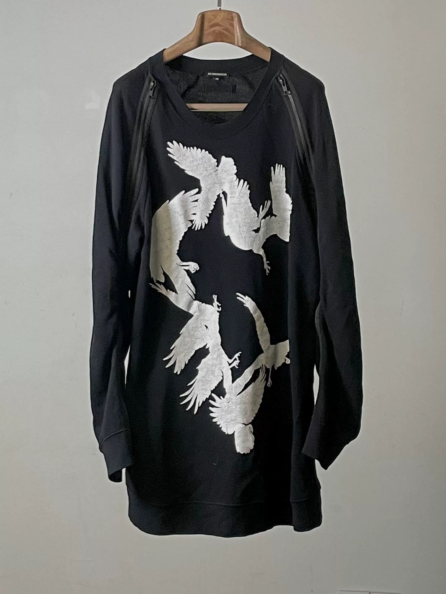 Ann Demeulemeester Ann Demeulemeester 2017 Black Sweatshirt Jacket Size US XS / EU 42 / 0 - 3 Thumbnail