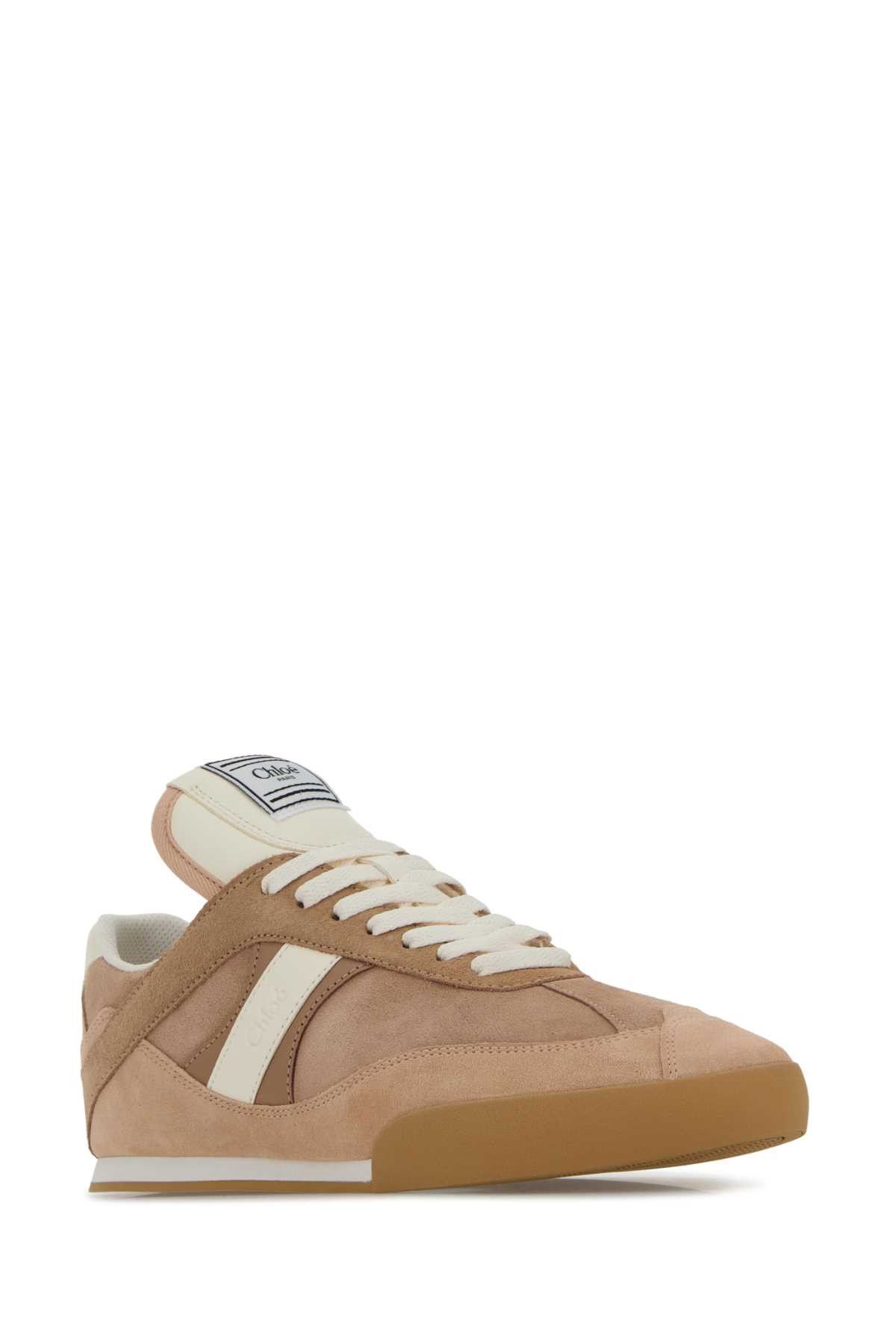 Chloe Antiqued Pink Suede Chloã¨ Kick Sneakers Size US 5 / IT 35 - 2 Thumbnail