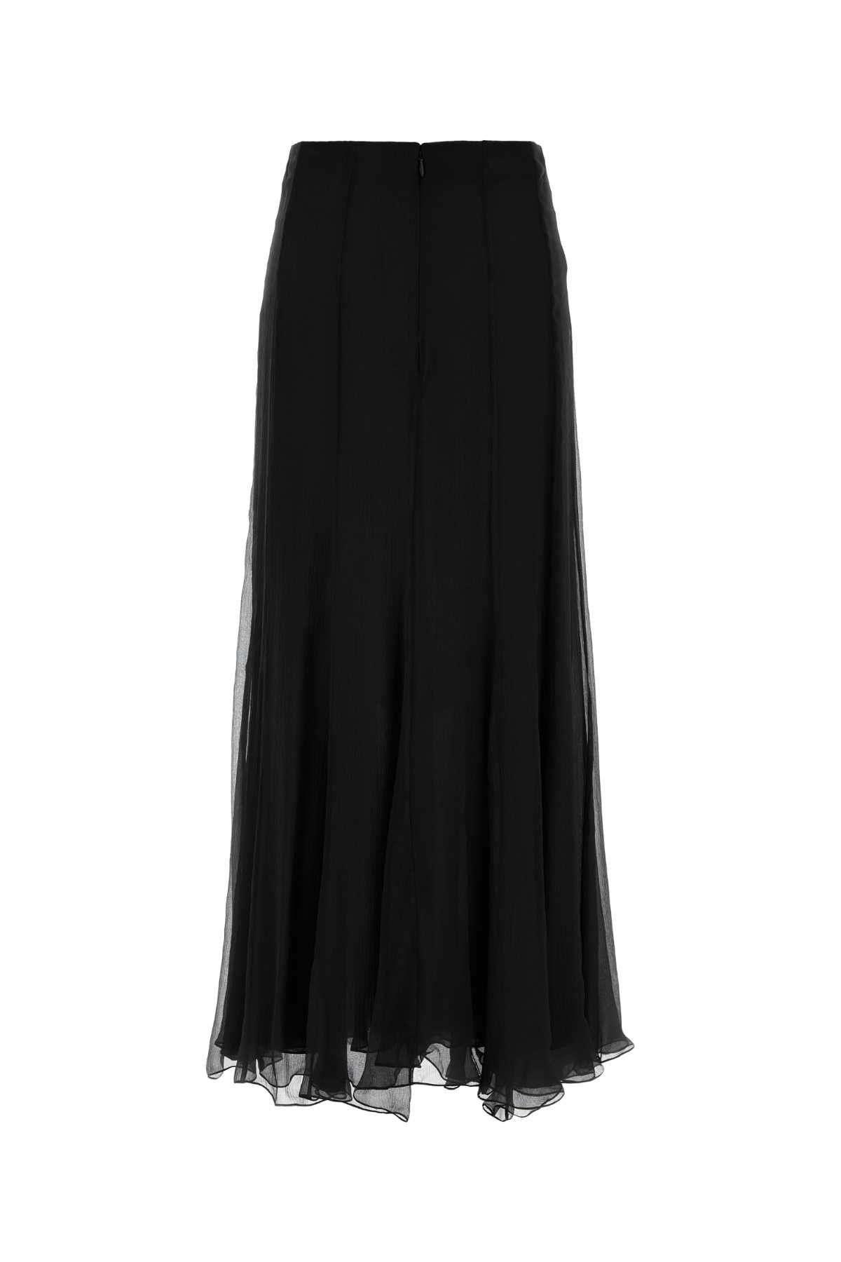 Chloe Black Chiffon Skirt Size 28" / US 6 / IT 42 - 2 Thumbnail