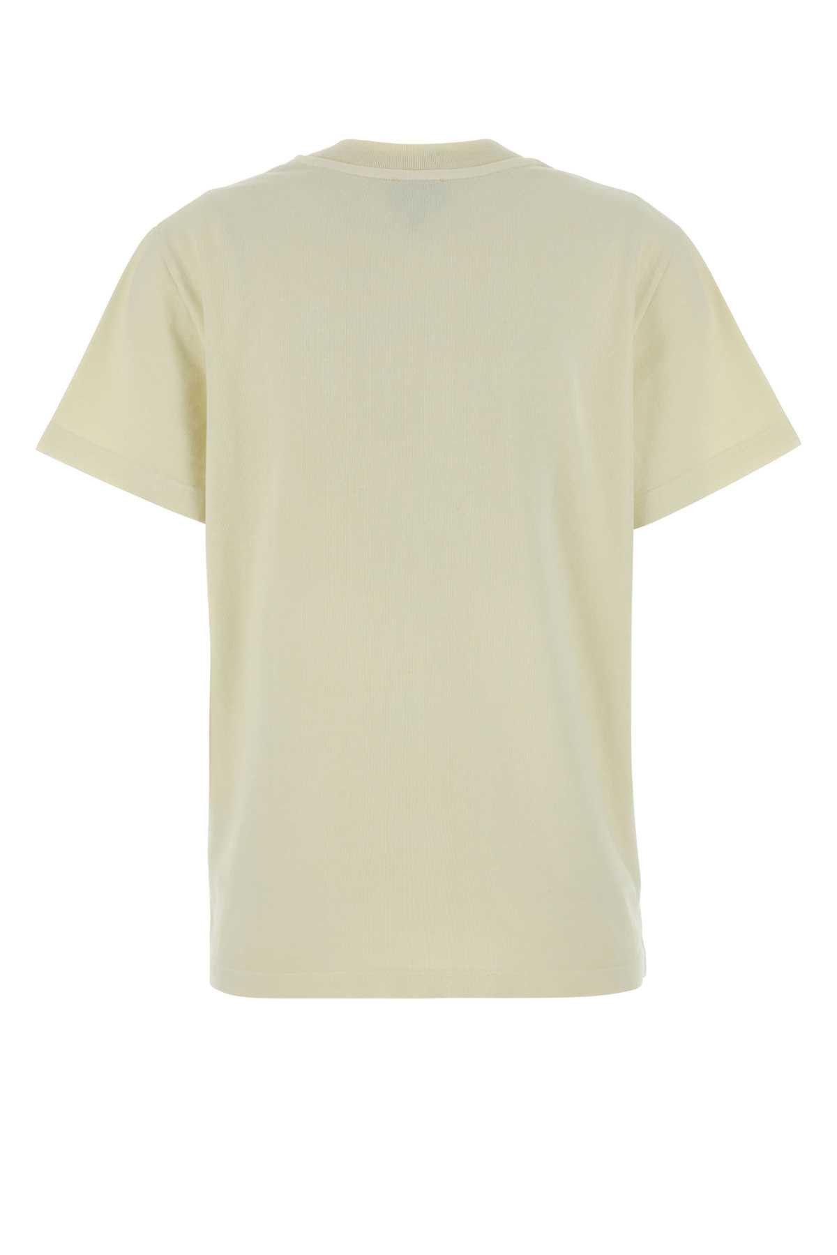 A.P.C. Cream Cotton T-Shirt Size L / US 10 / IT 46 - 2 Thumbnail