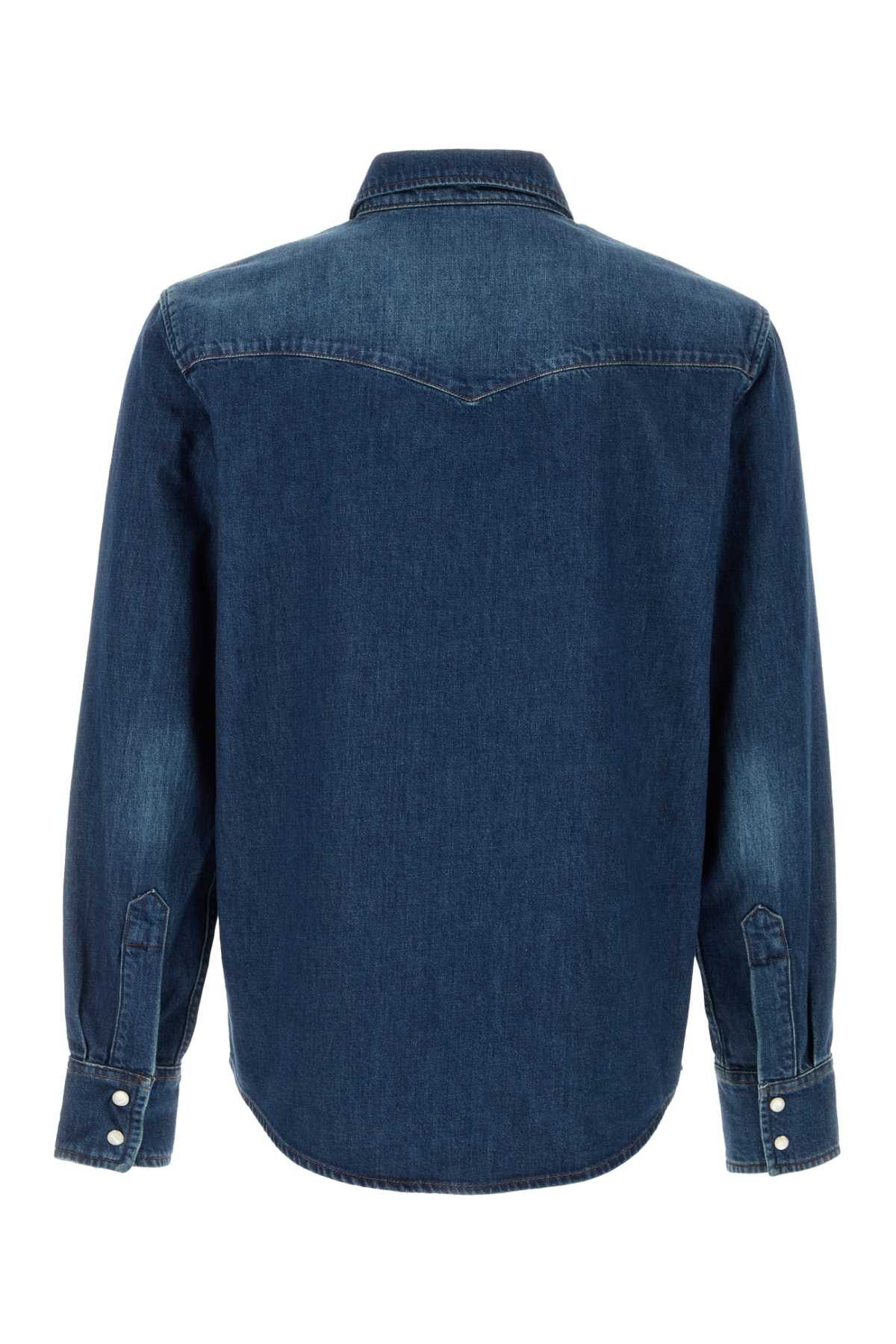 A.P.C. Denim Western Shirt Size US XL / EU 56 / 4 - 2 Thumbnail