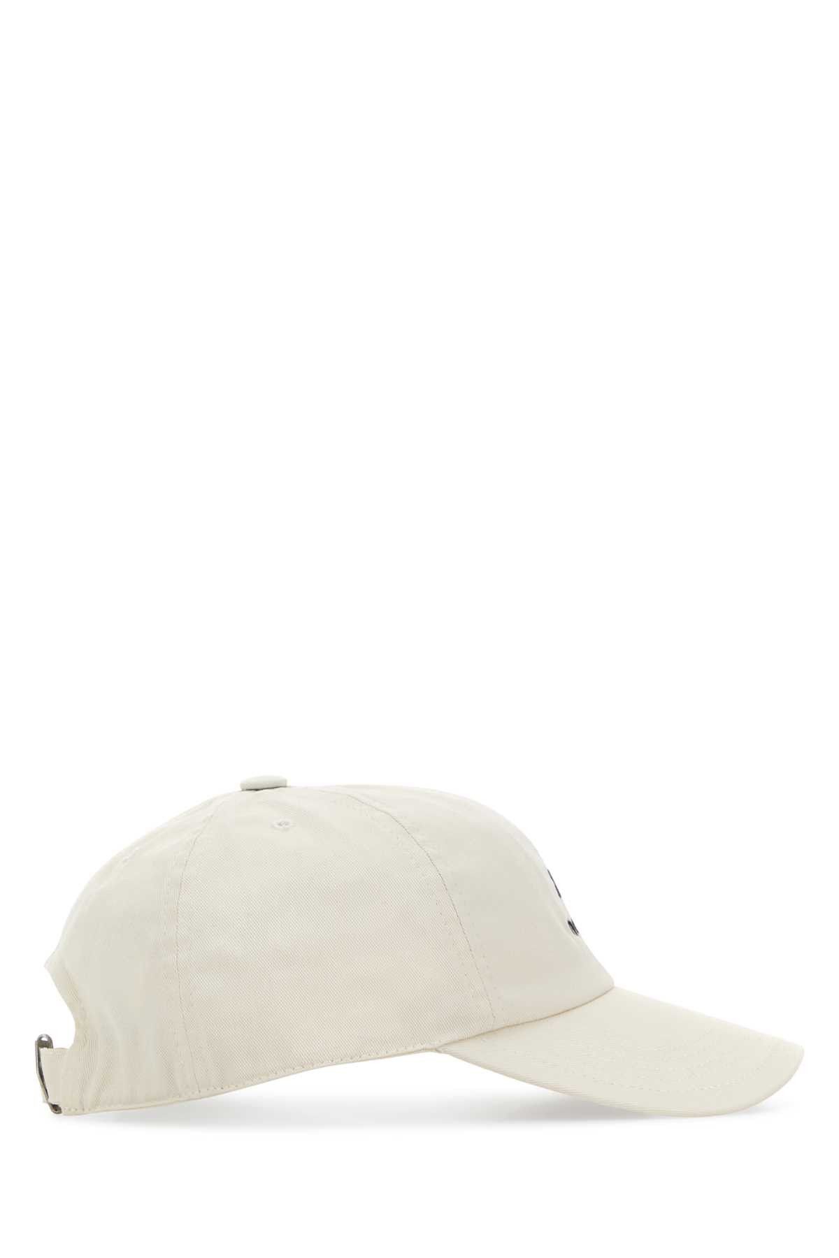 Isabel Marant Ivory Cotton Tomas Baseball Cap Size ONE SIZE - 2 Thumbnail