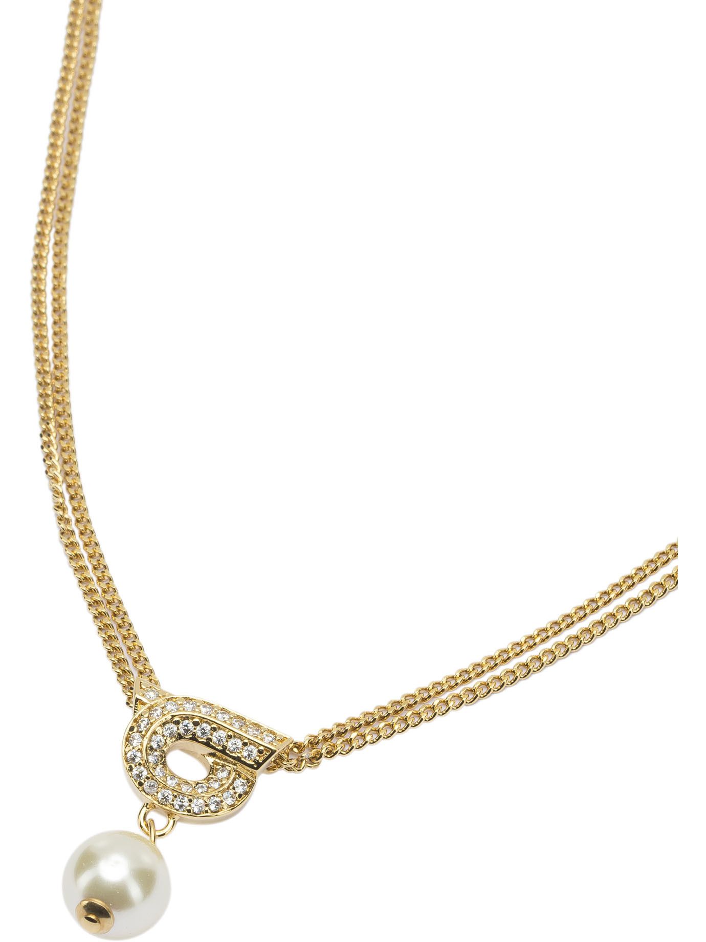 Salvatore Ferragamo Ferragamo Gancini Necklace With Pearl UNI Women - USA Duties Paid Size ONE SIZE - 2 Thumbnail