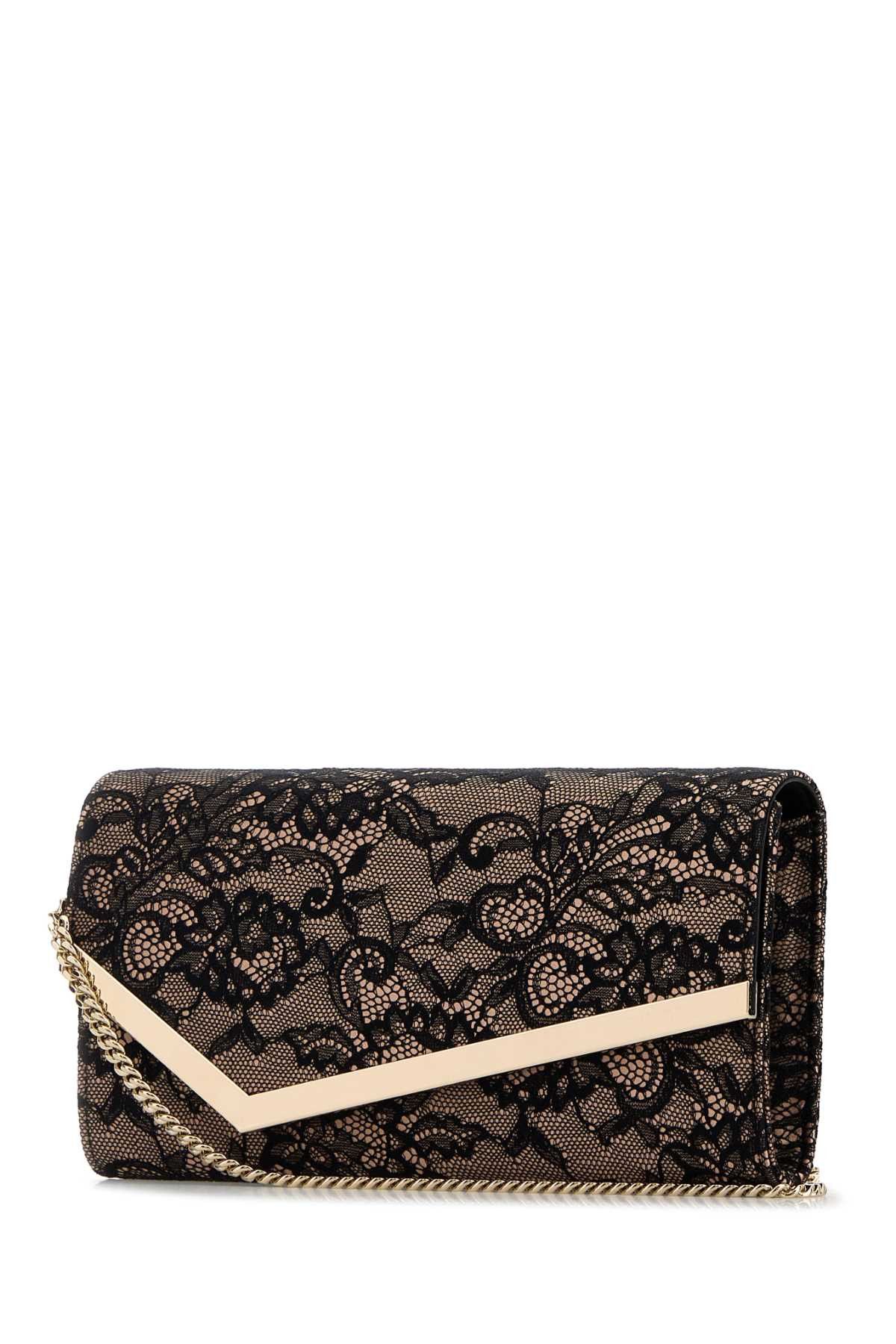 Jimmy Choo Two-Tone Lace Emmie Clutch Size ONE SIZE - 2 Thumbnail