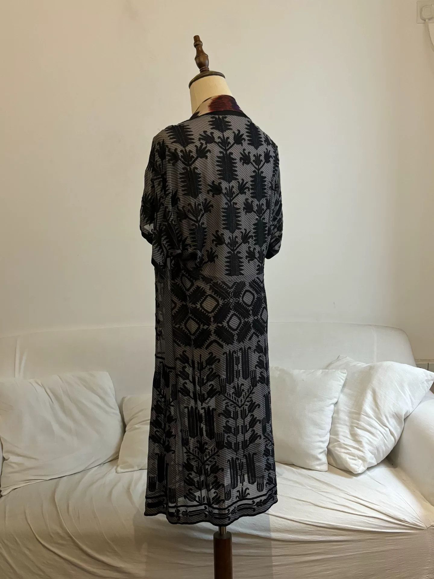 Dries Van Noten drapes and tulip print silk dress Size M / US 6-8 / IT 42-44 - 6 Thumbnail