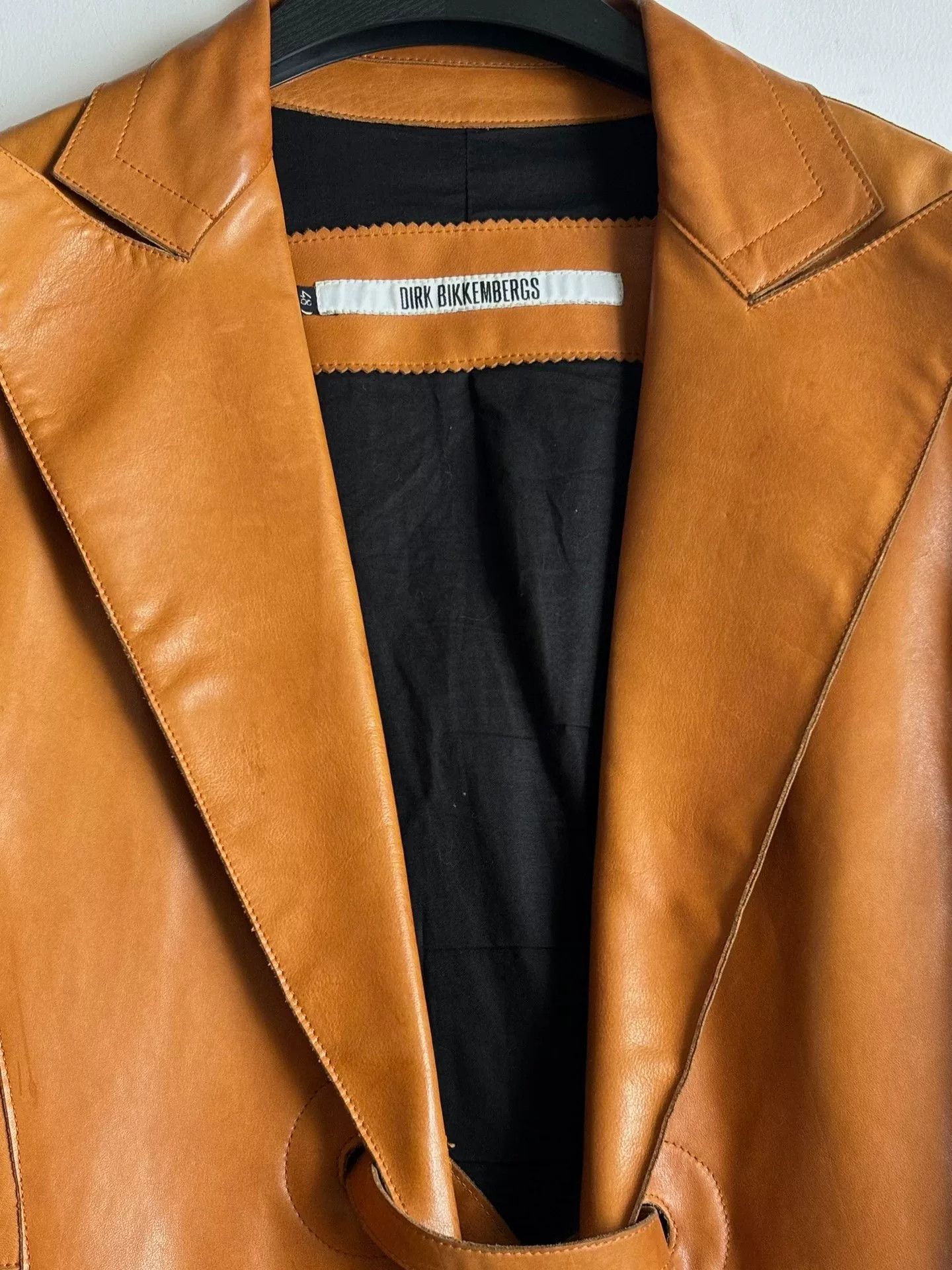 Dirk Bikkembergs dirk bikkembergs leather jacket with tie straps Size US M / EU 48-50 / 2 - 3 Thumbnail