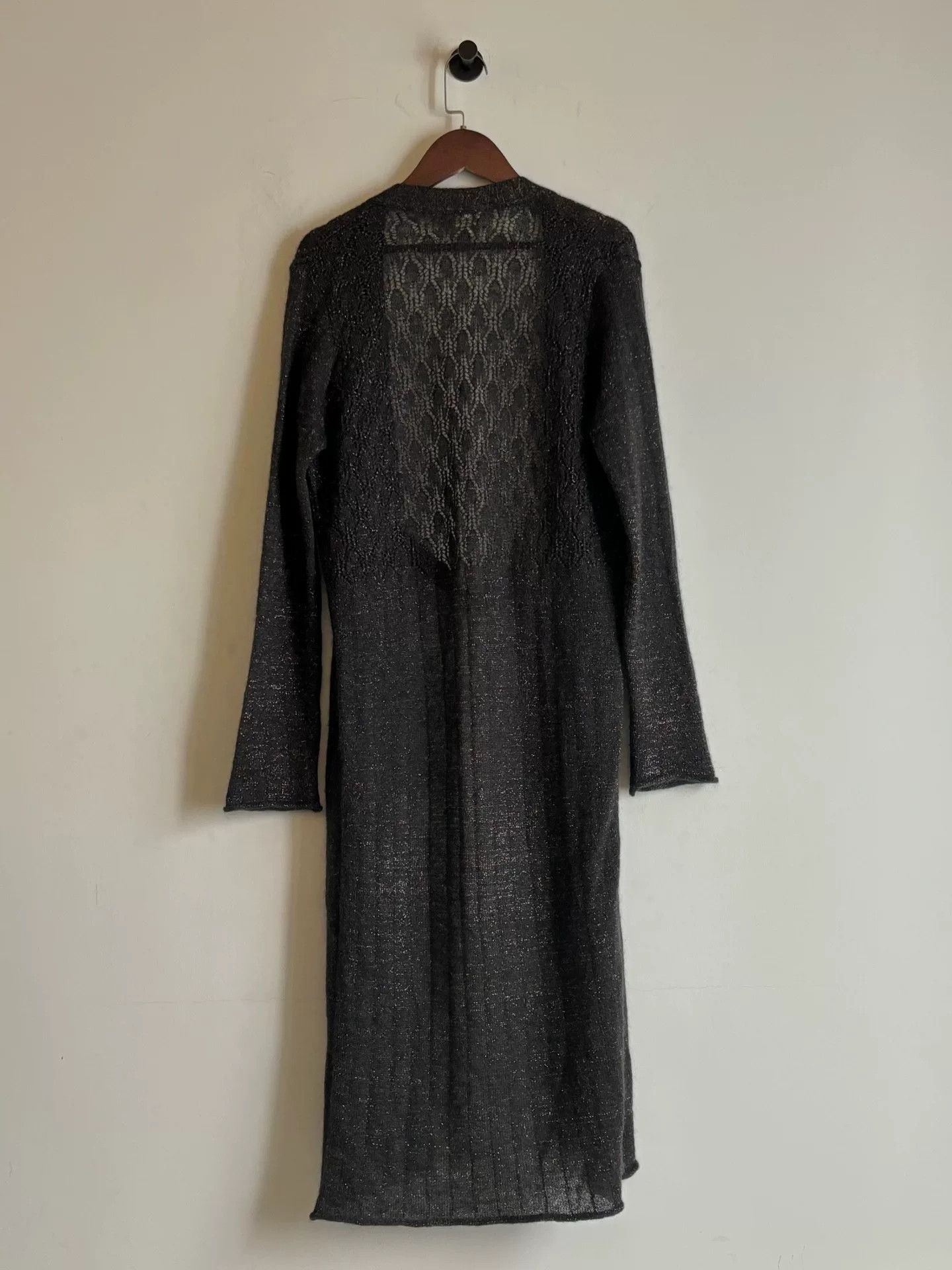 Dries Van Noten elegant 90s gold thread knit dress Size S / US 4 / IT 40 - 6 Thumbnail