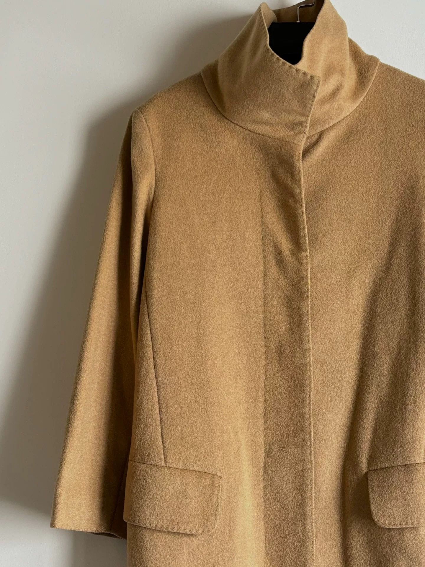 Helmut Lang 90s Helmut Lang High Neck Camel Coat Size M / US 6-8 / IT 42-44 - 4 Thumbnail