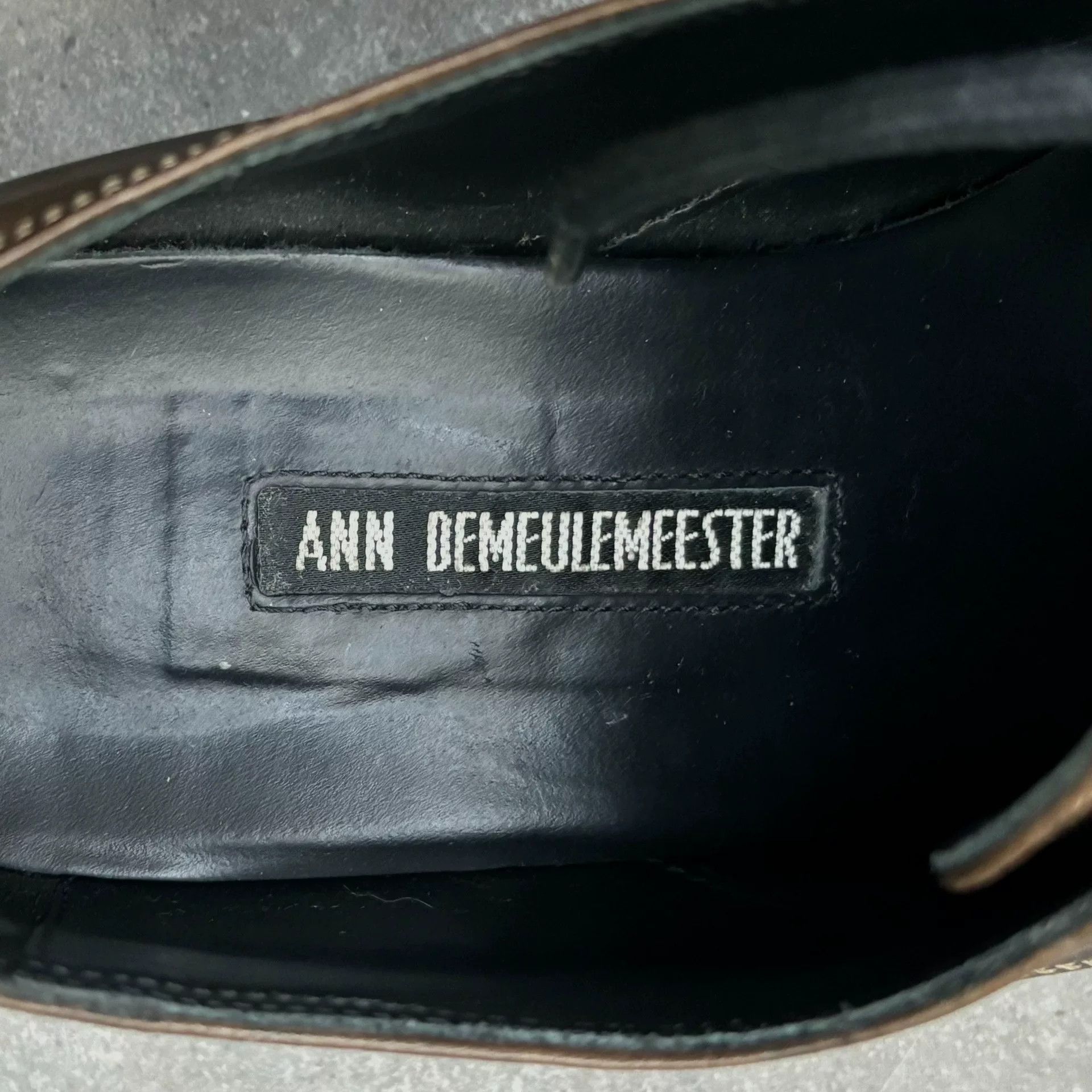 Ann Demeulemeester ann demeulemeester distressed leather derby shoes Size US 7.5 / EU 40-41 - 4 Thumbnail
