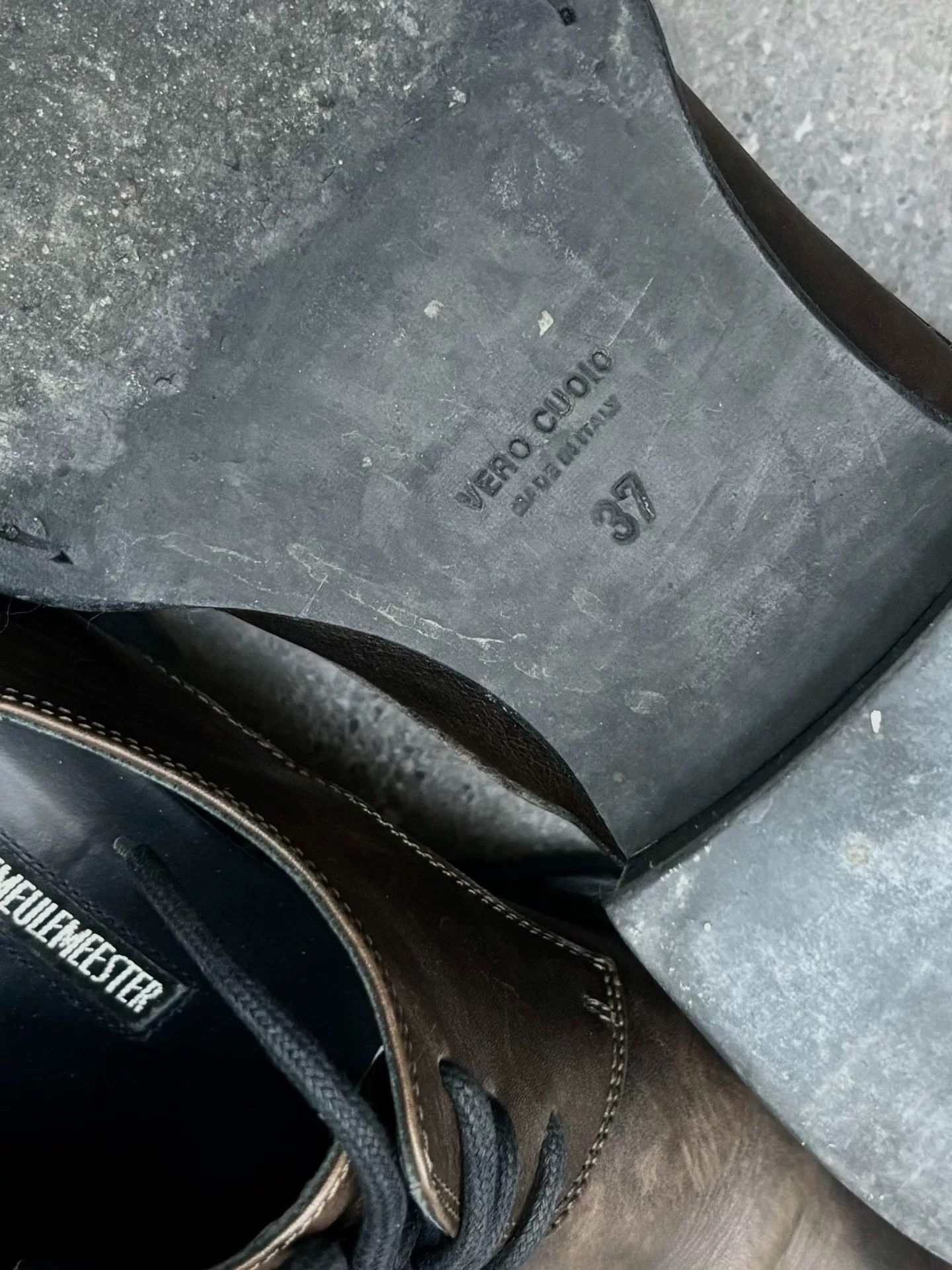 Ann Demeulemeester ann demeulemeester distressed leather derby shoes Size US 7.5 / EU 40-41 - 5 Thumbnail