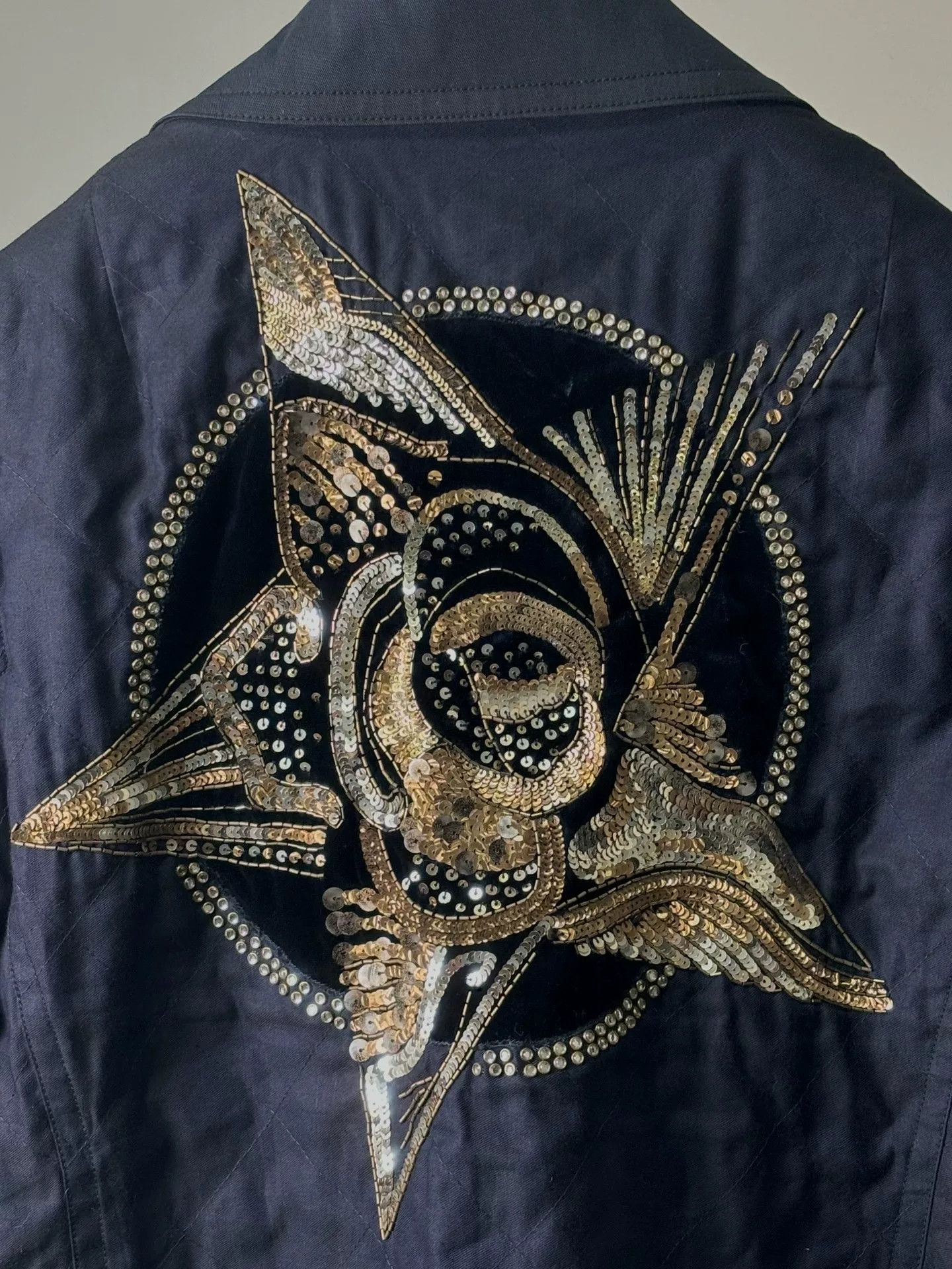 Dries Van Noten drapes van noten s/s16 star embroidered jacket Size US L / EU 52-54 / 3 - 6 Thumbnail