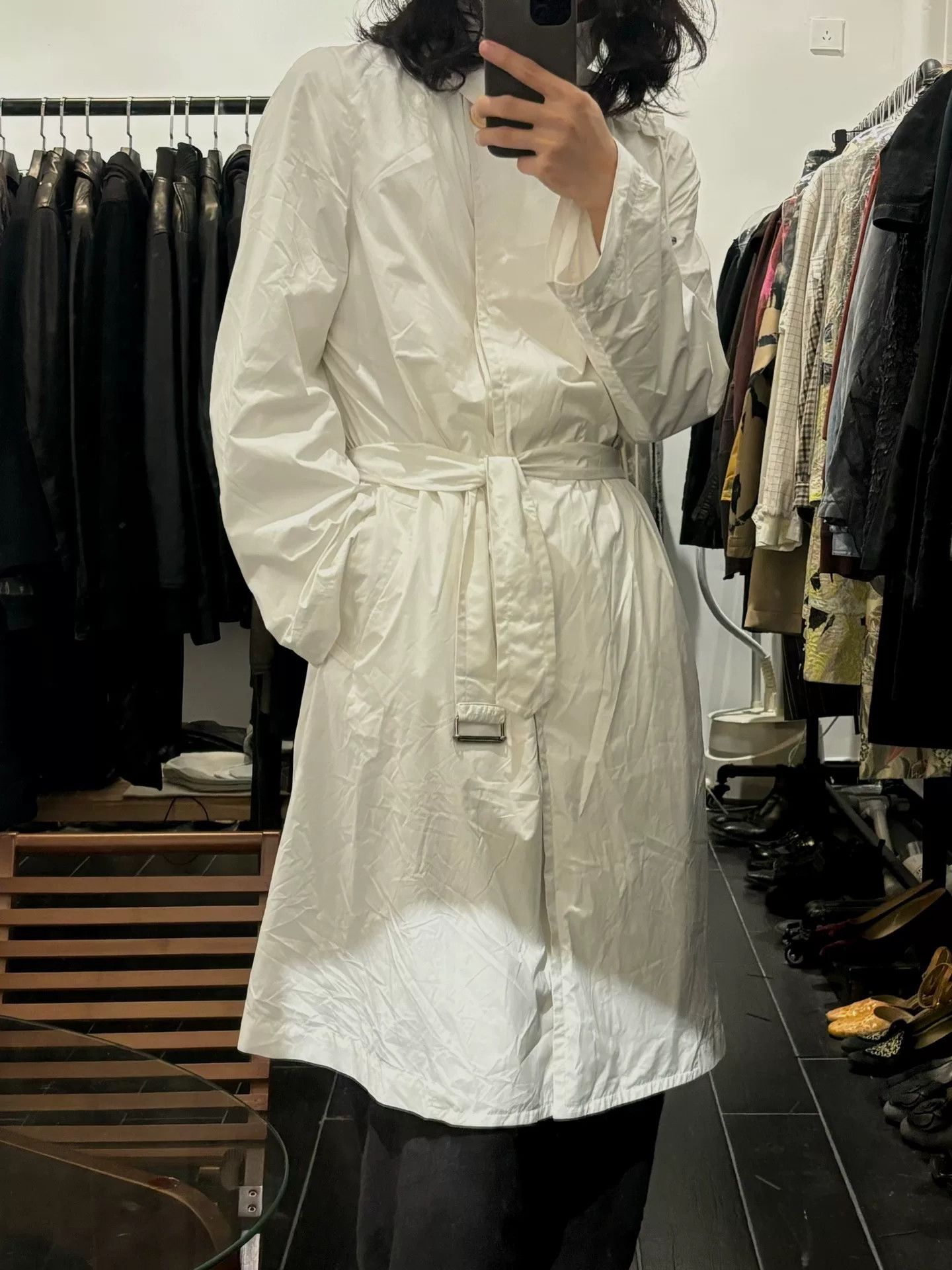 Ann Demeulemeester elegant detachable collar trench coat Size S / US 4 / IT 40 - 2 Thumbnail