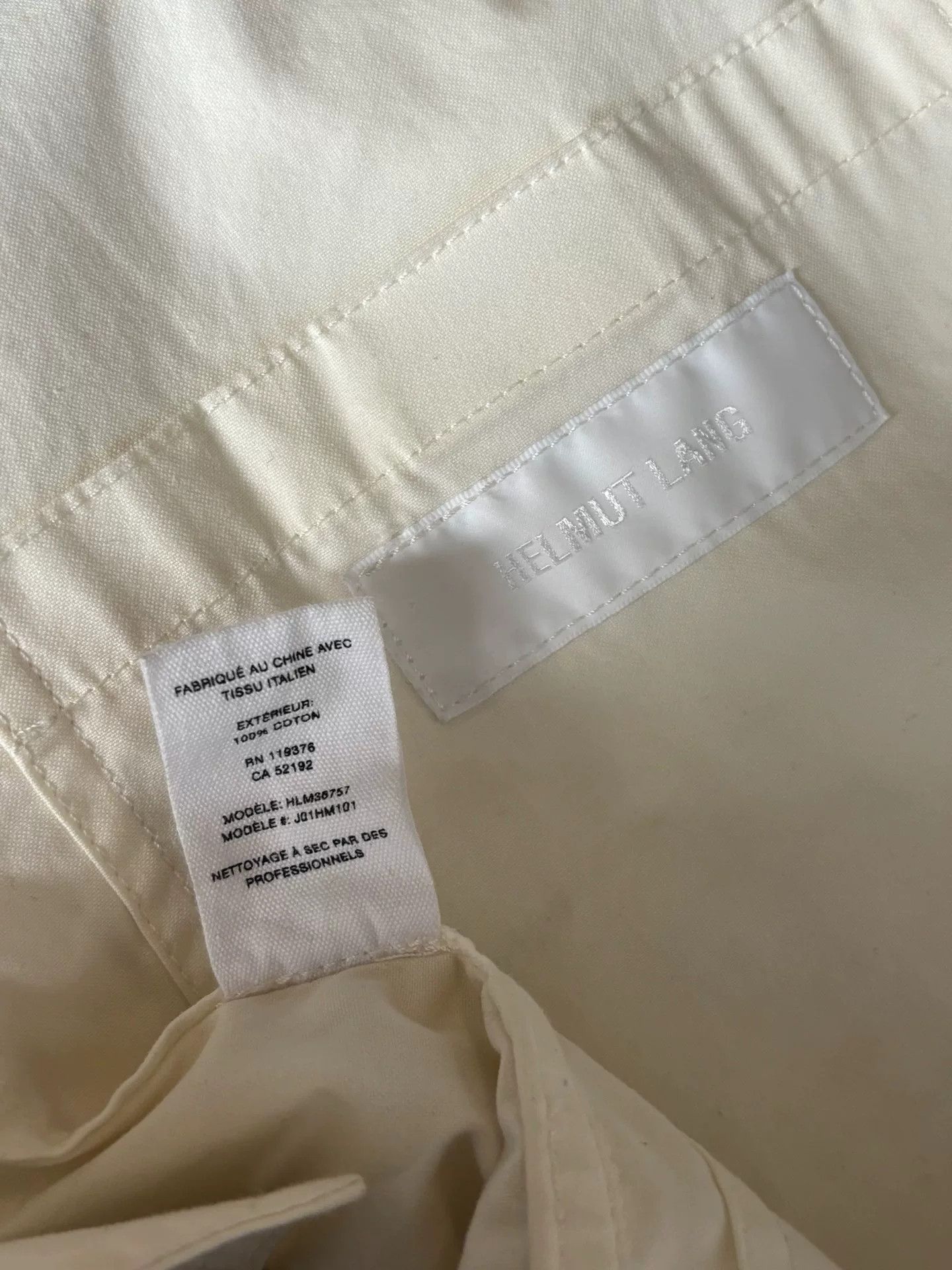 Helmut Lang helmut lang short zip jacket in cream Size US M / EU 48-50 / 2 - 7 Thumbnail