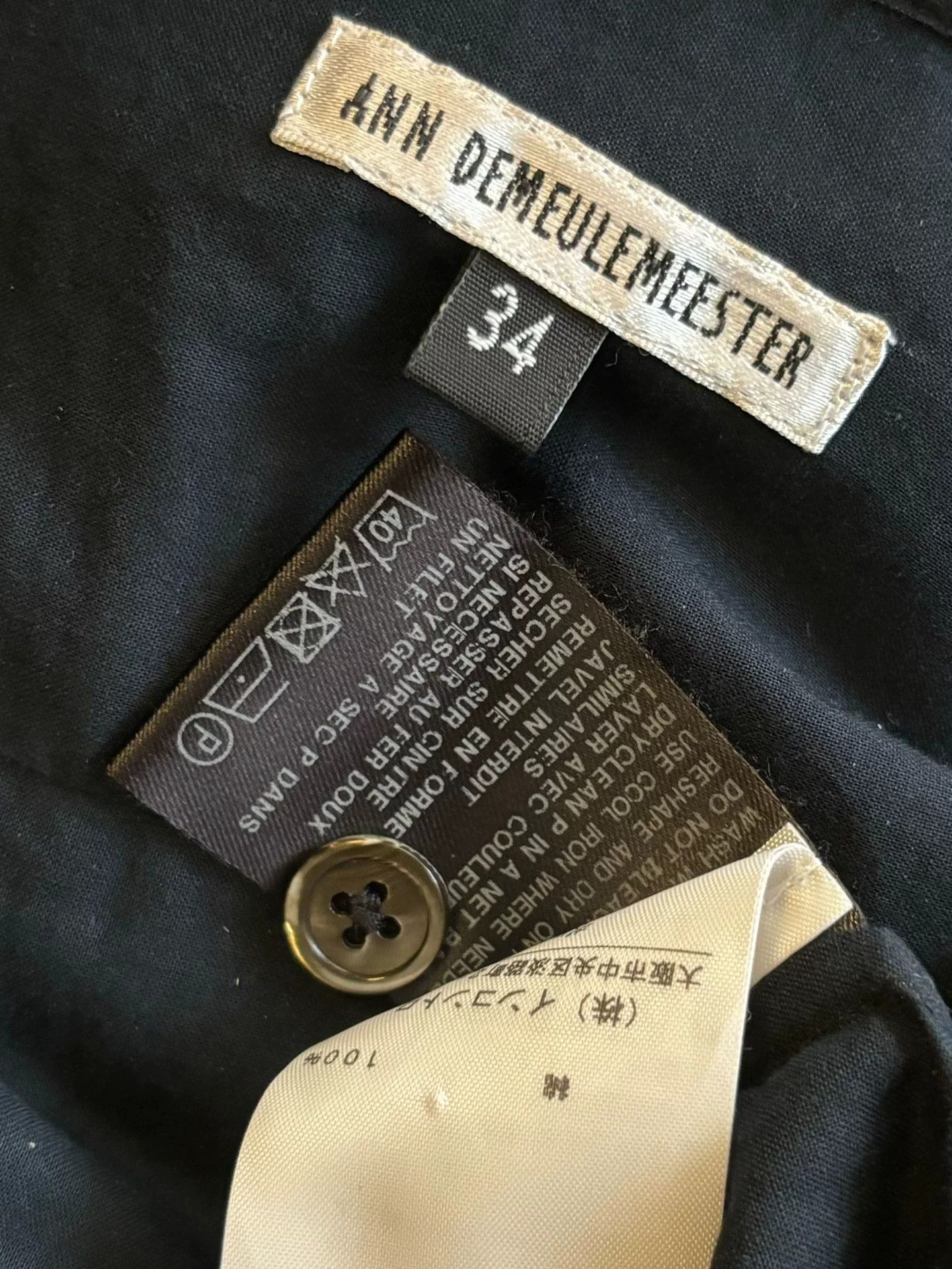 Ann Demeulemeester long sleeve v-neck shirt by ann demeulemeester Size XS / US 0-2 / IT 36-38 - 5 Thumbnail