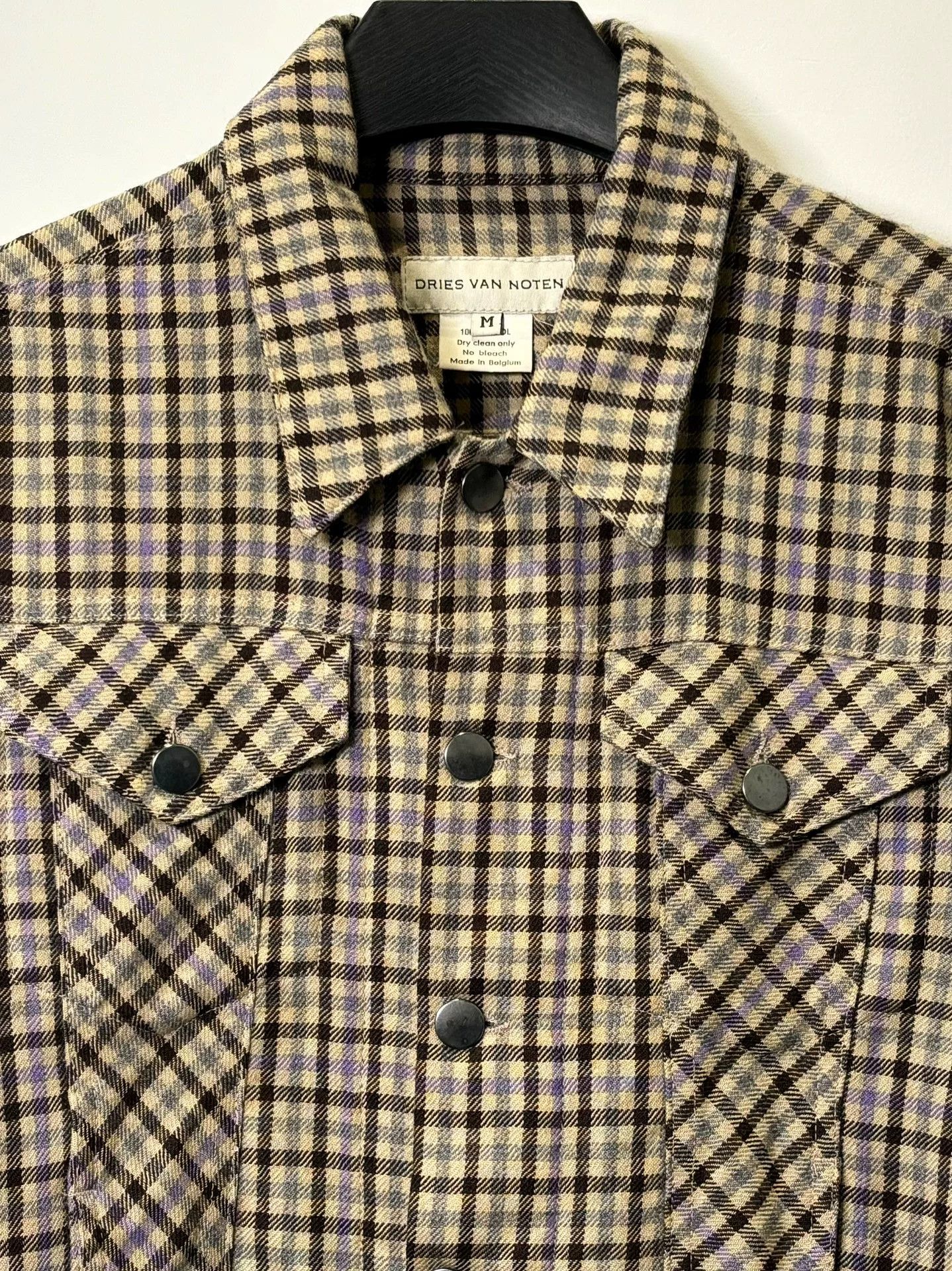 Dries Van Noten 90s Plaid Wool Jacket by Dries Van Noten Size M / US 6-8 / IT 42-44 - 3 Thumbnail
