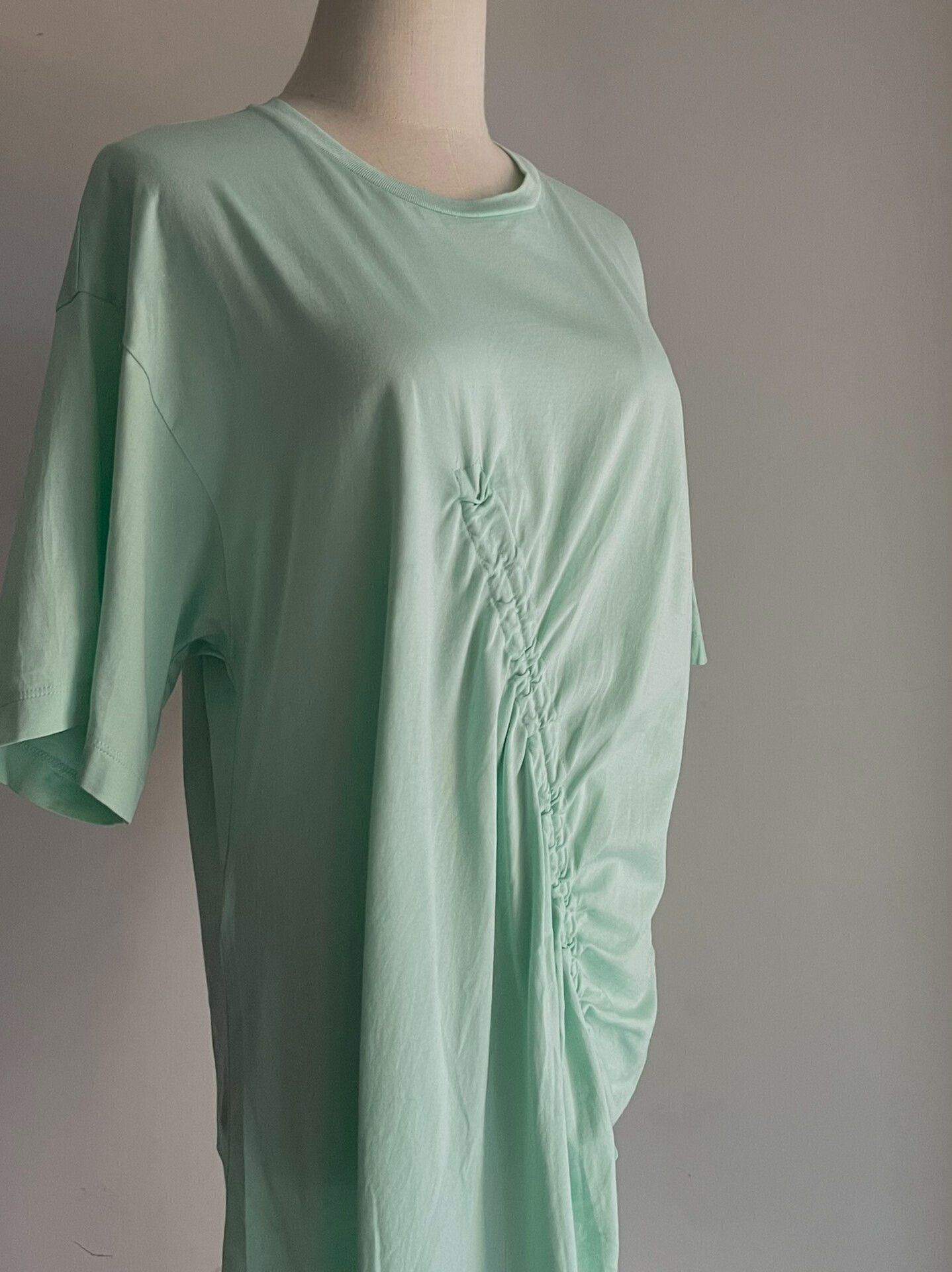 Maison Margiela asymmetrical short sleeve mint green top Size S / US 4 / IT 40 - 4 Thumbnail