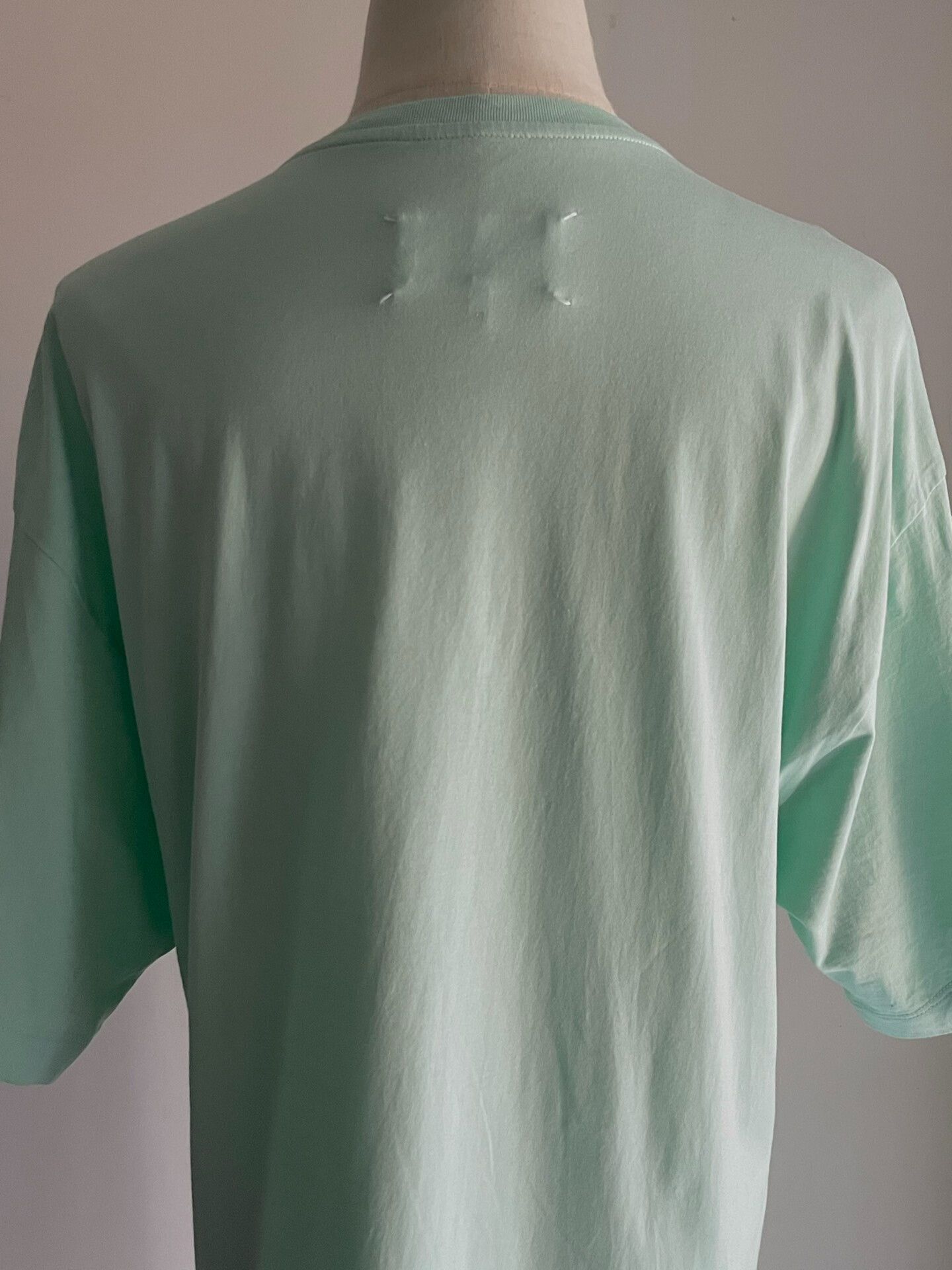 Maison Margiela asymmetrical short sleeve mint green top Size S / US 4 / IT 40 - 6 Thumbnail