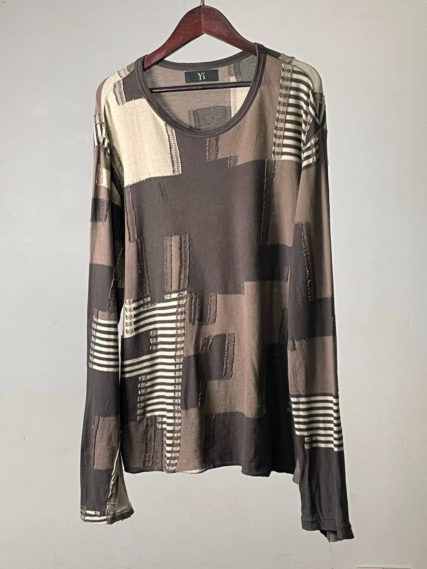 Yohji Yamamoto Yohji Yamamoto Patchwork T-Shirt Size S / US 4 / IT 40 - 3 Thumbnail