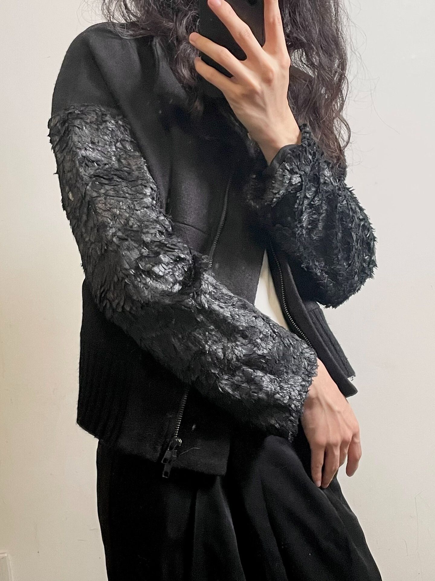 Ann Demeulemeester Ann Demeulemeester Black Short Jacket Size S / US 4 / IT 40 - 2 Thumbnail