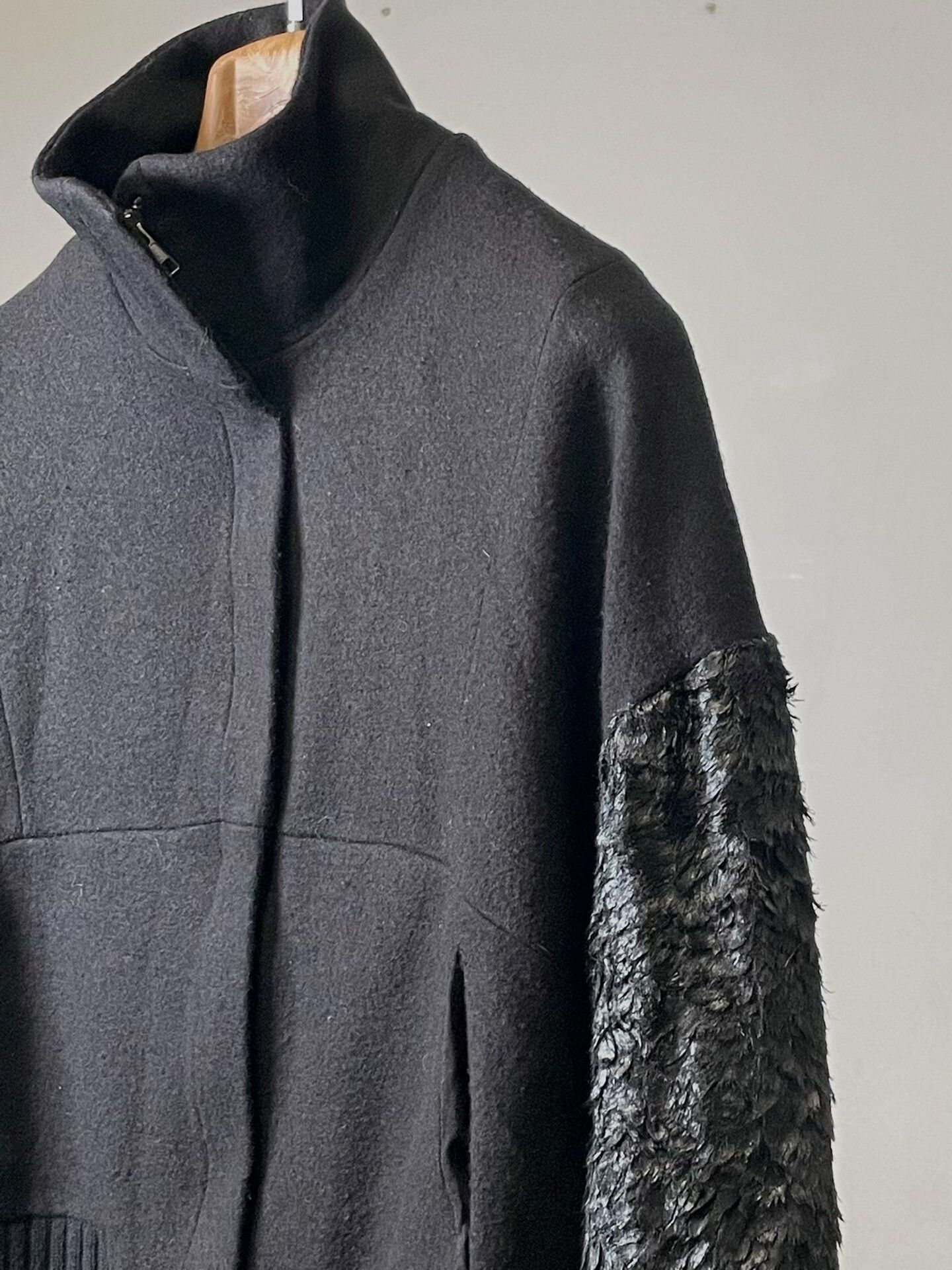 Ann Demeulemeester Ann Demeulemeester Black Short Jacket Size S / US 4 / IT 40 - 4 Thumbnail