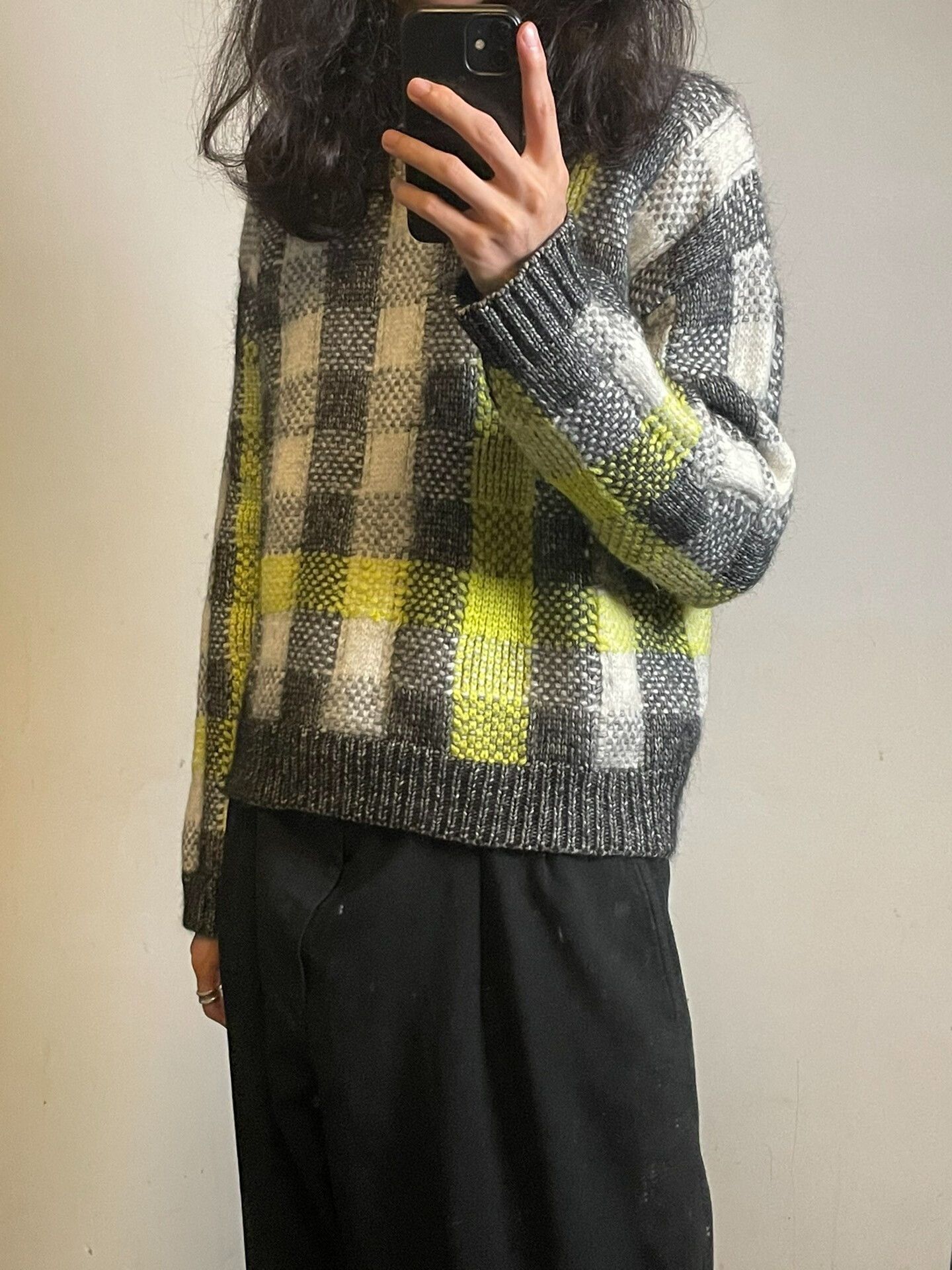 Chanel Alexander McQueen Knit Sweater in Plaid Size XS / US 0-2 / IT 36-38 - 2 Thumbnail