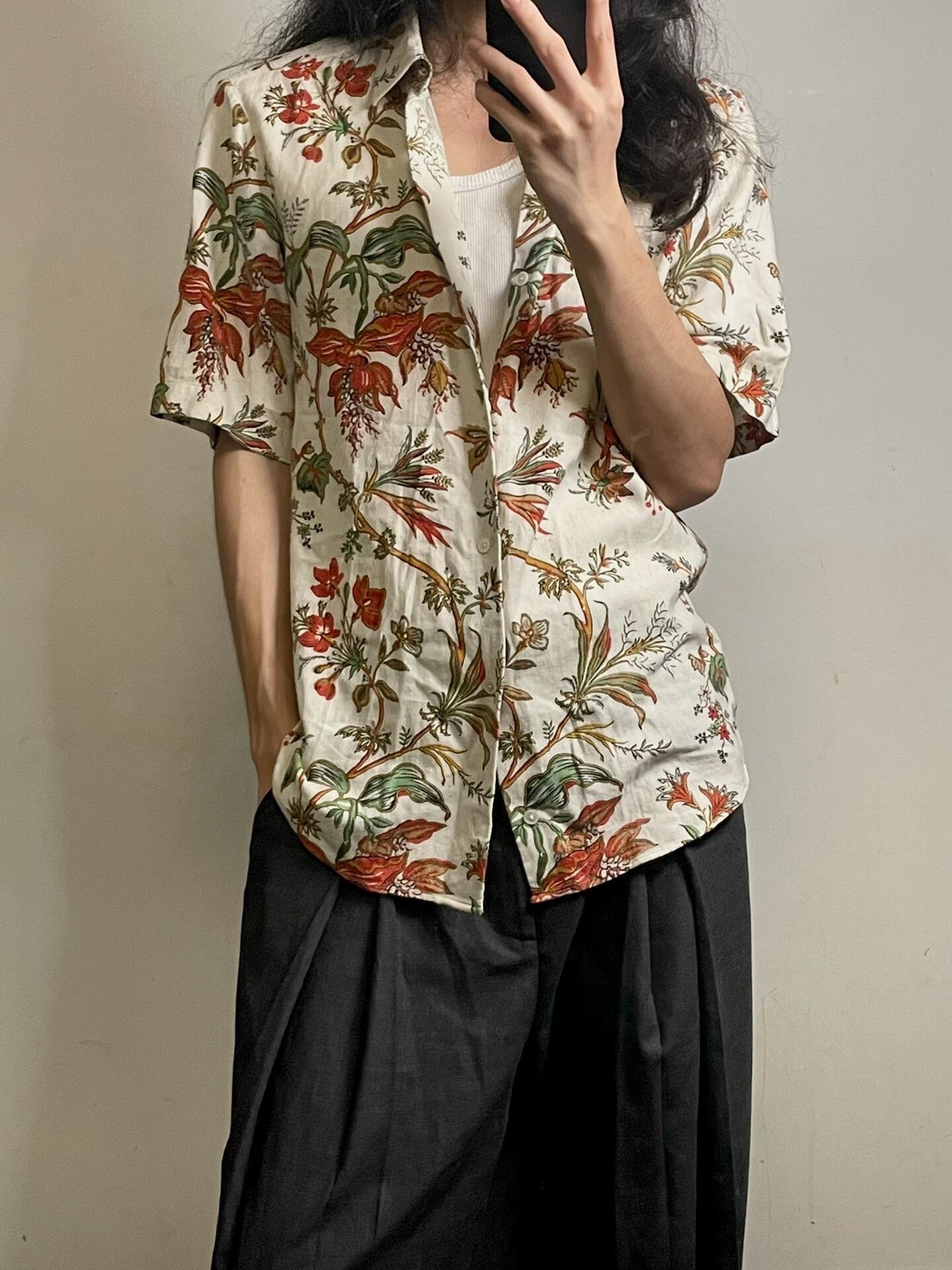 McQ Alexander McQueen Alexander McQueen Floral Print Shirt Size US L / EU 52-54 / 3 - 2 Thumbnail