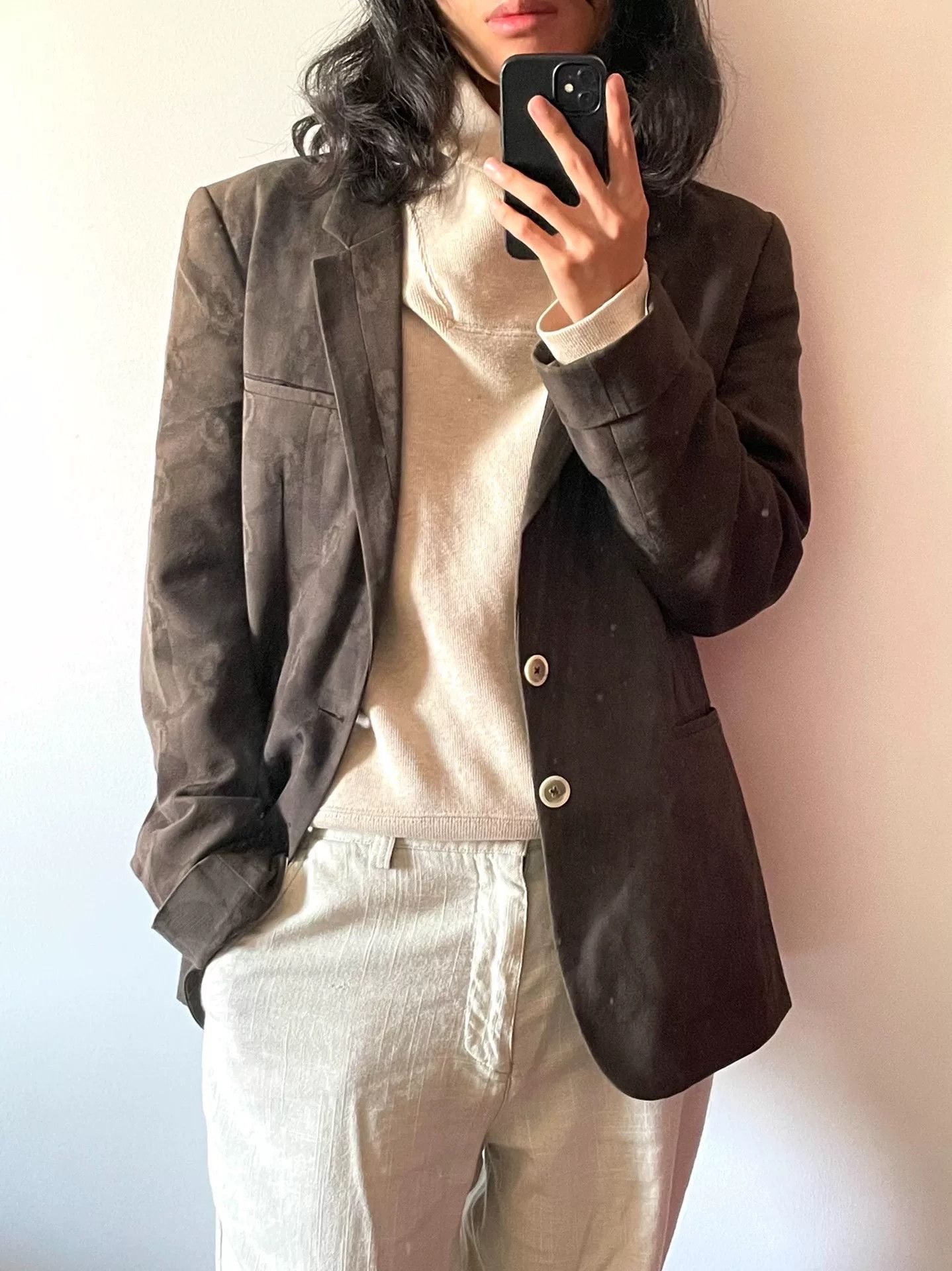 Ann Demeulemeester sophisticated spring summer brown blazer Size US S / EU 44-46 / 1 - 3 Thumbnail