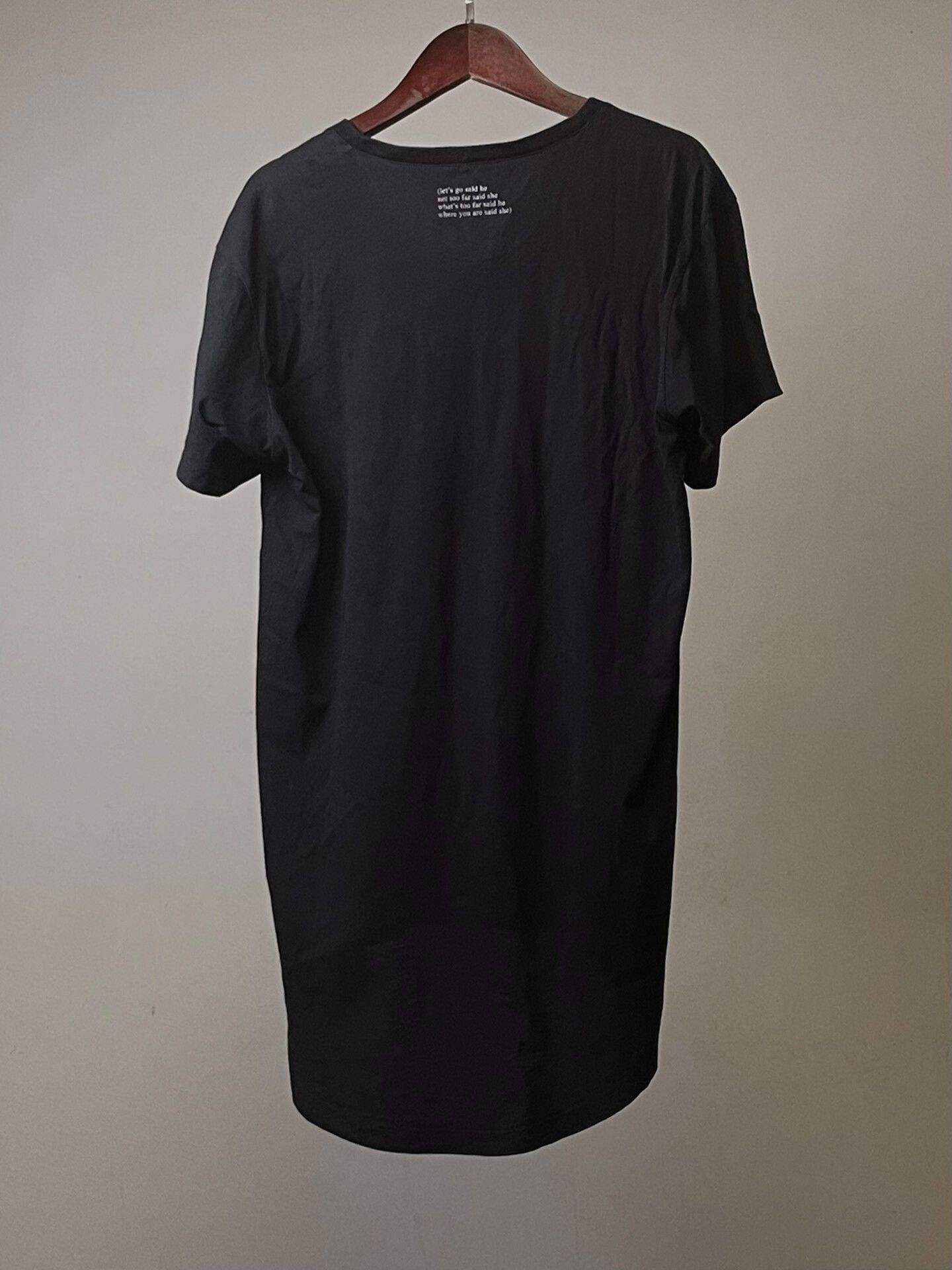 Ann Demeulemeester Ann Demeulemeester Black T-Shirt with Slogan Size S / US 4 / IT 40 - 2 Thumbnail