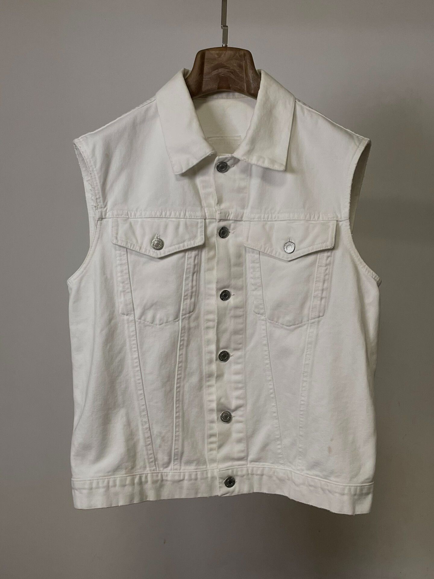 Helmut Lang helmut lang 90s denim sleeveless vest Size US L / EU 52-54 / 3 - 3 Thumbnail