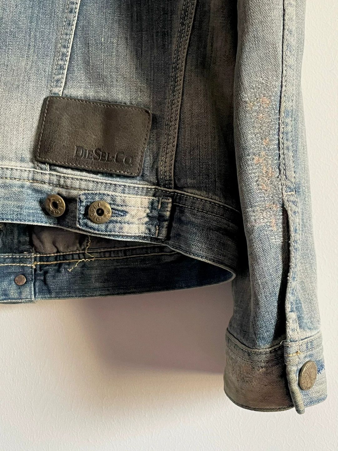 Diesel diesel yellow mud distressed denim jacket Size US S / EU 44-46 / 1 - 7 Thumbnail