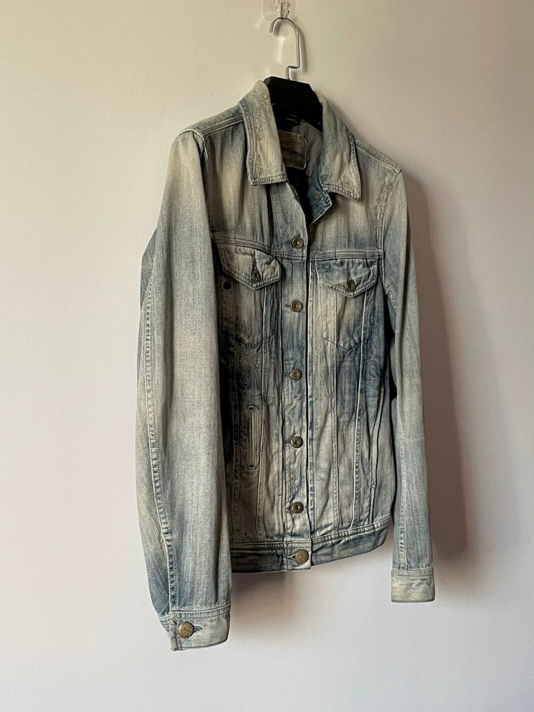 Diesel diesel yellow mud distressed denim jacket Size US S / EU 44-46 / 1 - 3 Thumbnail