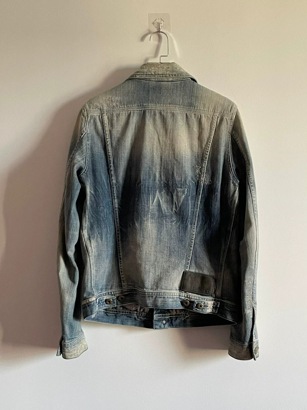 Diesel diesel yellow mud distressed denim jacket Size US S / EU 44-46 / 1 - 8 Thumbnail