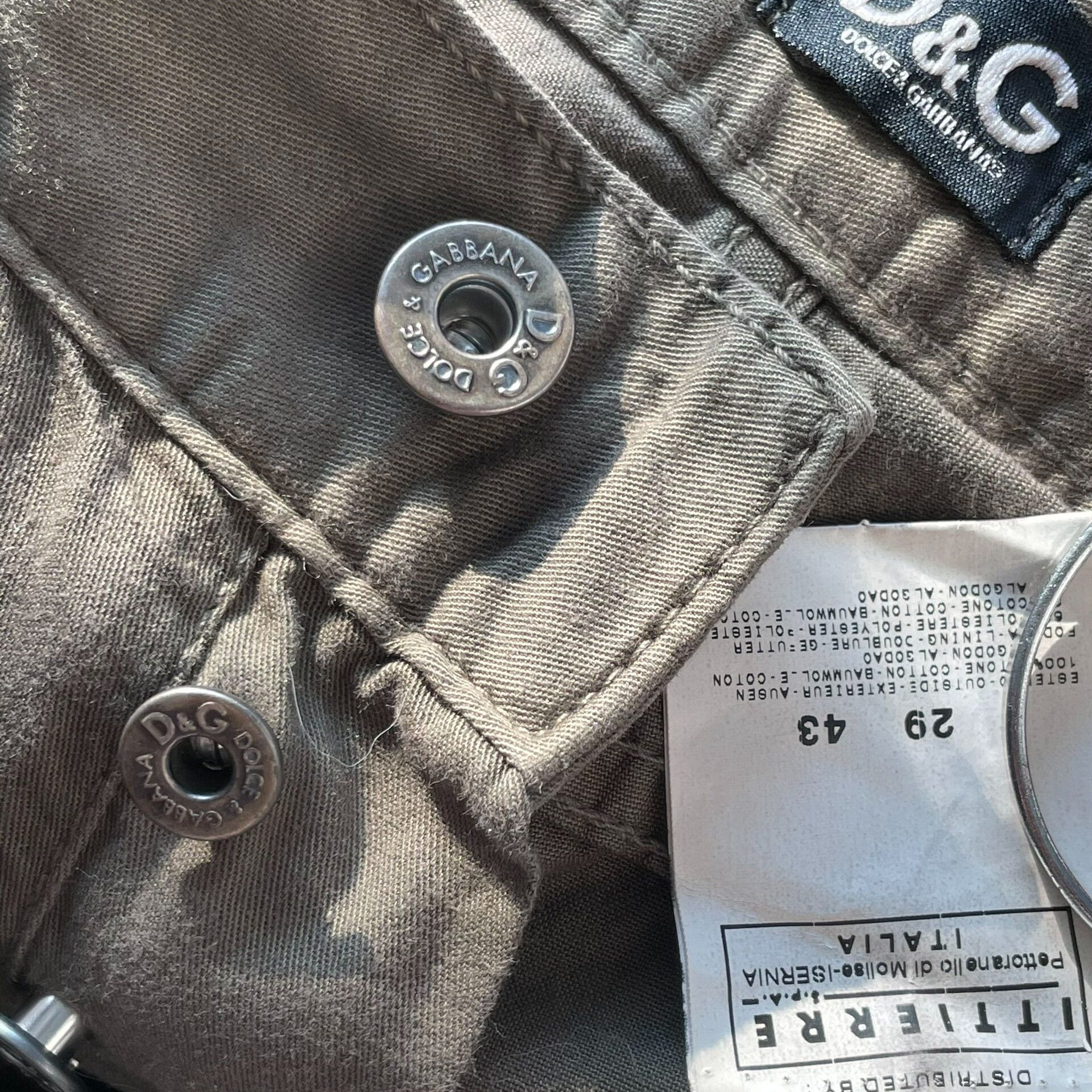 Dolce & Gabbana asymmetric gradient military straight pants Size US 29 - 4 Thumbnail