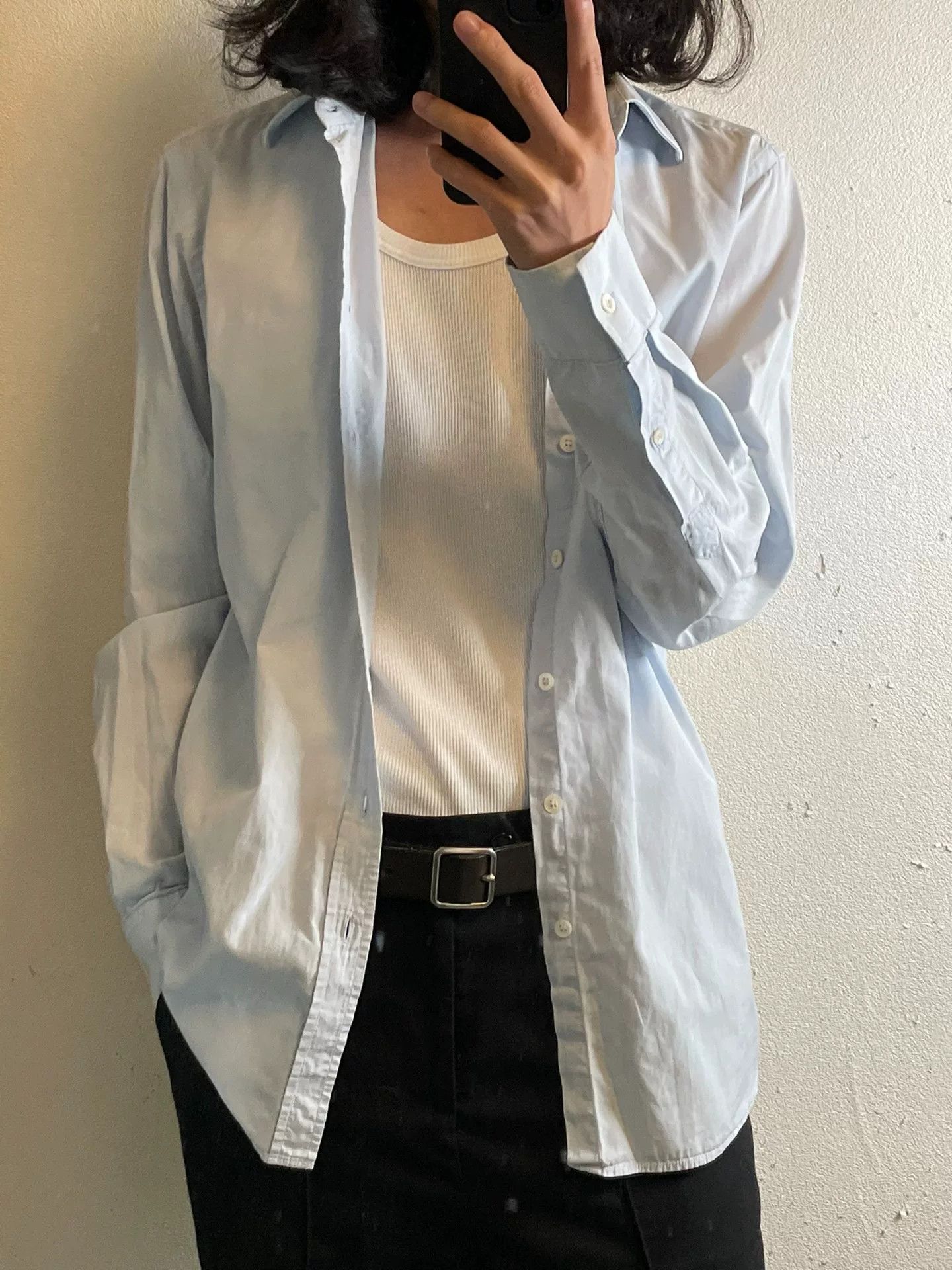 Burberry burberry light blue long sleeve shirt Size US M / EU 48-50 / 2 - 2 Thumbnail