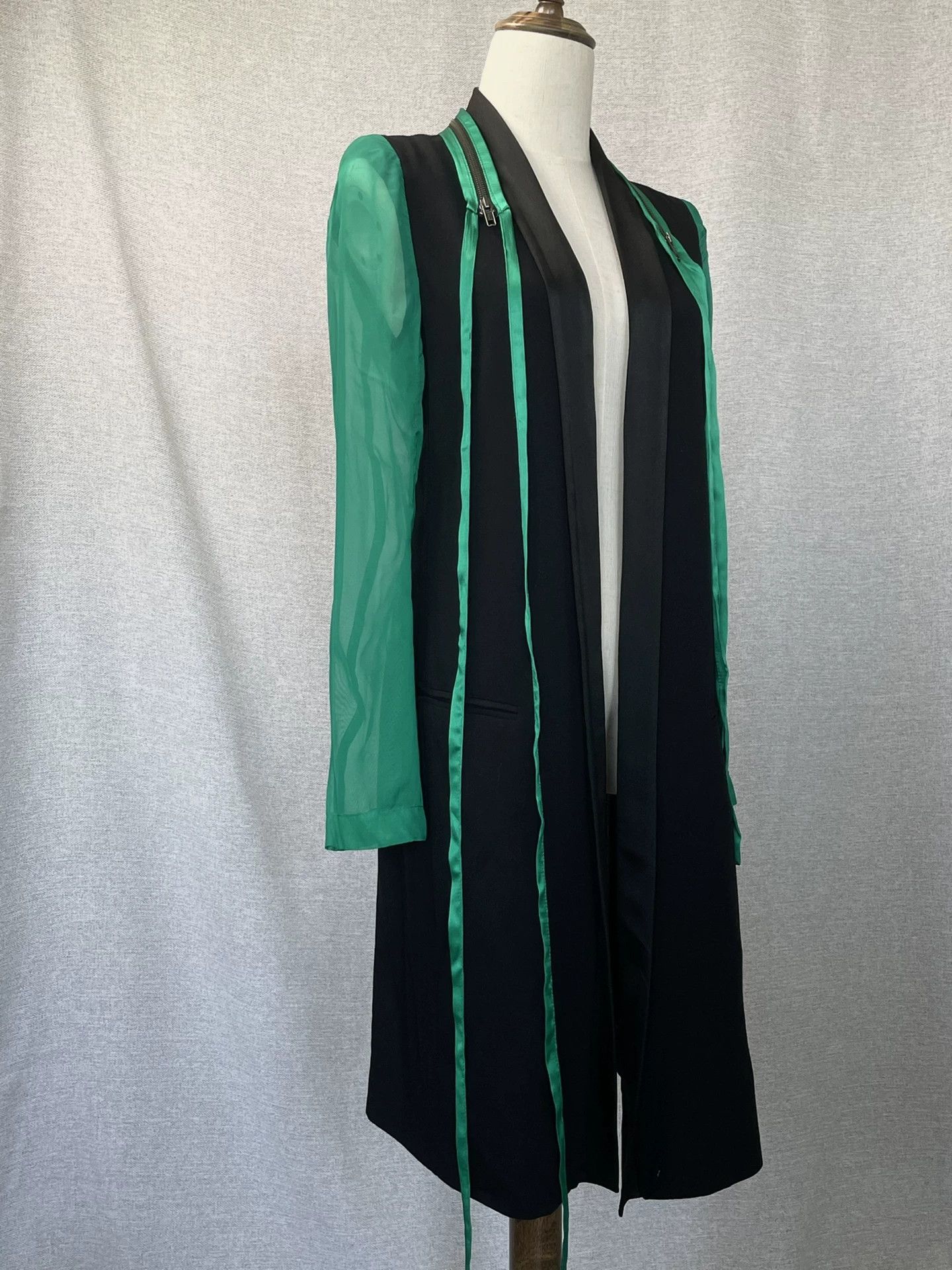 Ann Demeulemeester Ann Demeulemeester Spring 2016 Emerald Coat Size XS / US 0-2 / IT 36-38 - 3 Thumbnail