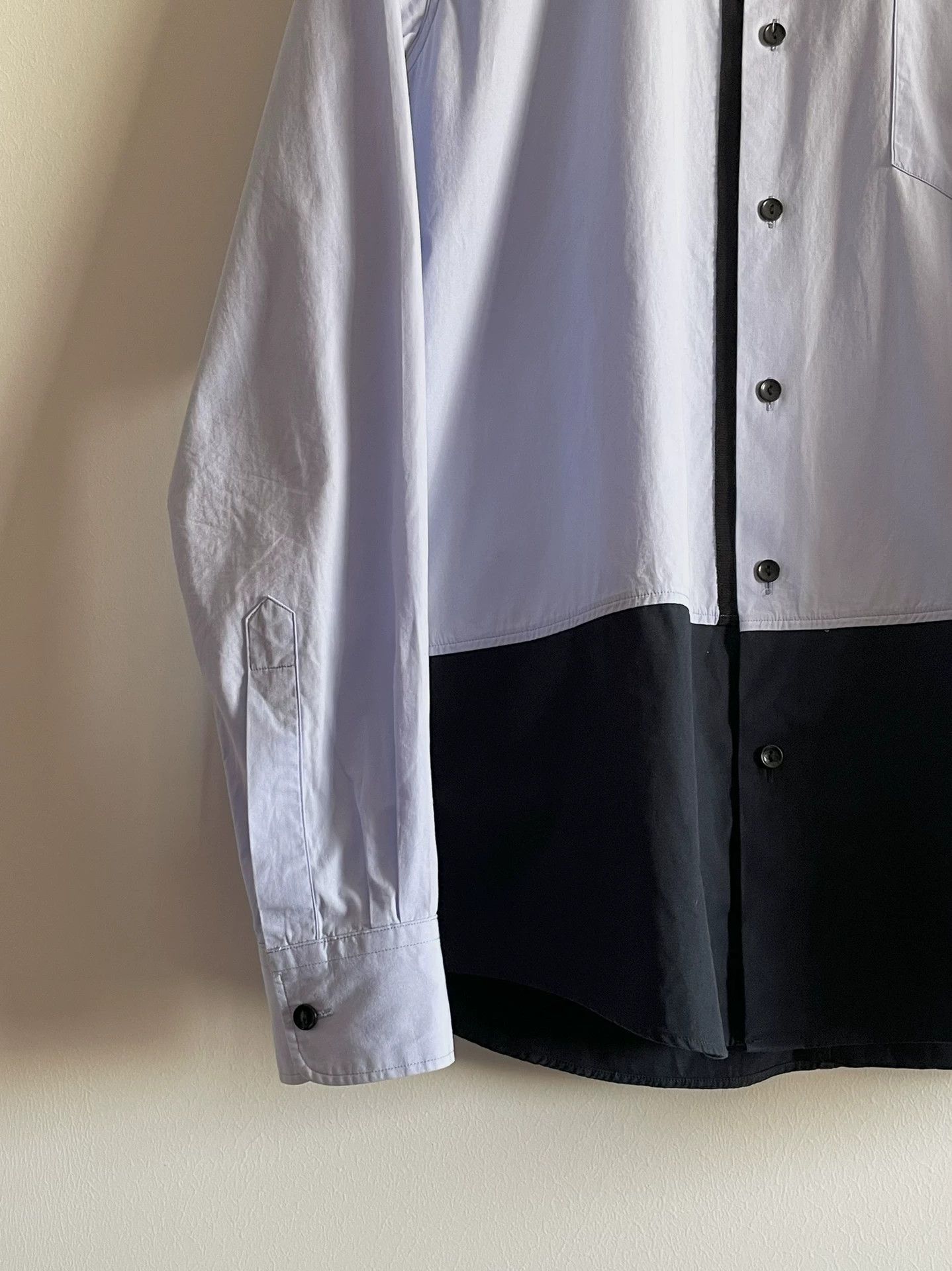 Dries Van Noten Dries Van Noten Color Block Long Sleeve Shirt Size US L / EU 52-54 / 3 - 4 Thumbnail