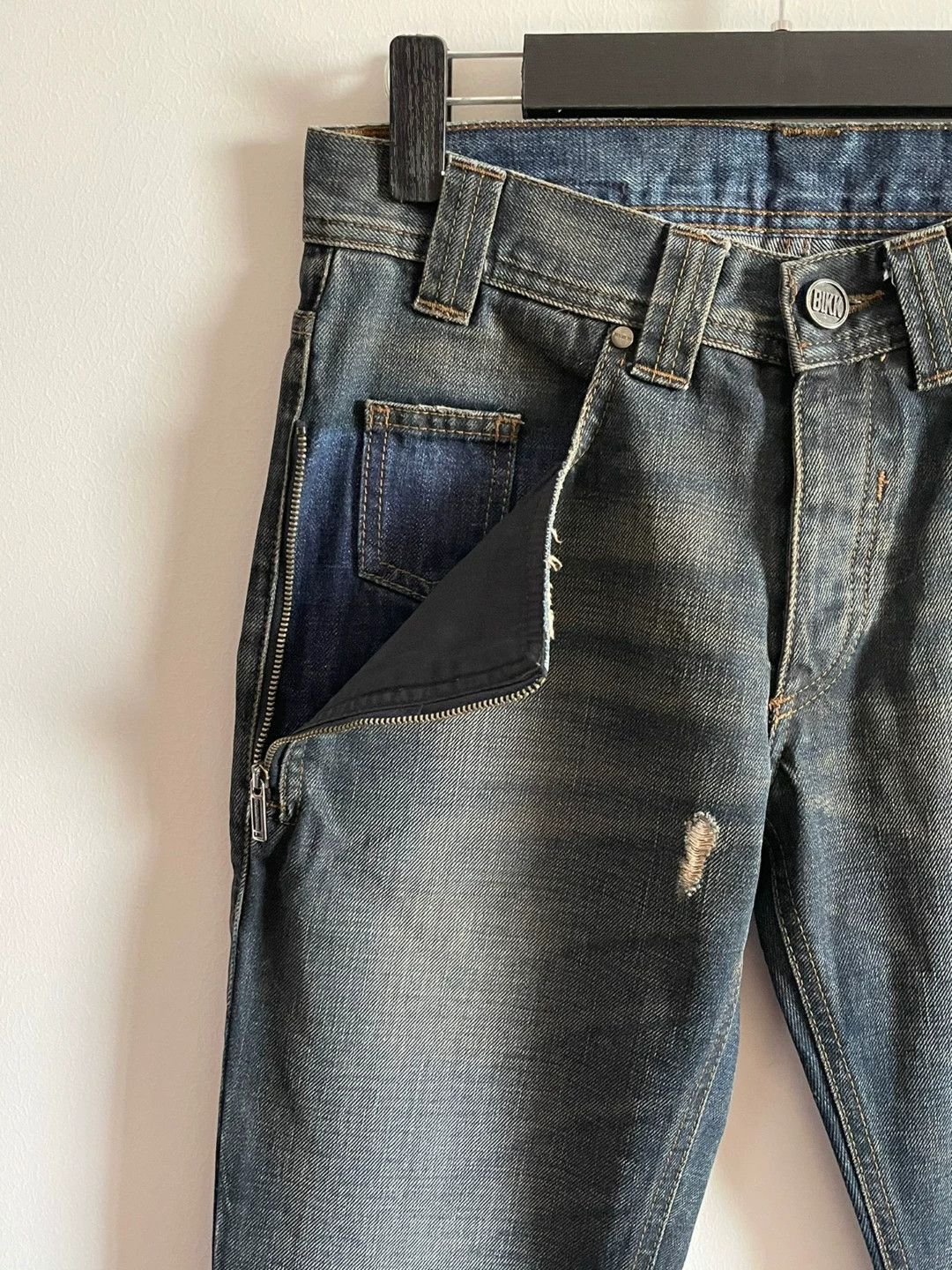Dirk Bikkembergs Dirk Bikkembergs Zip Pocket Denim Pants Size US 29 - 3 Thumbnail