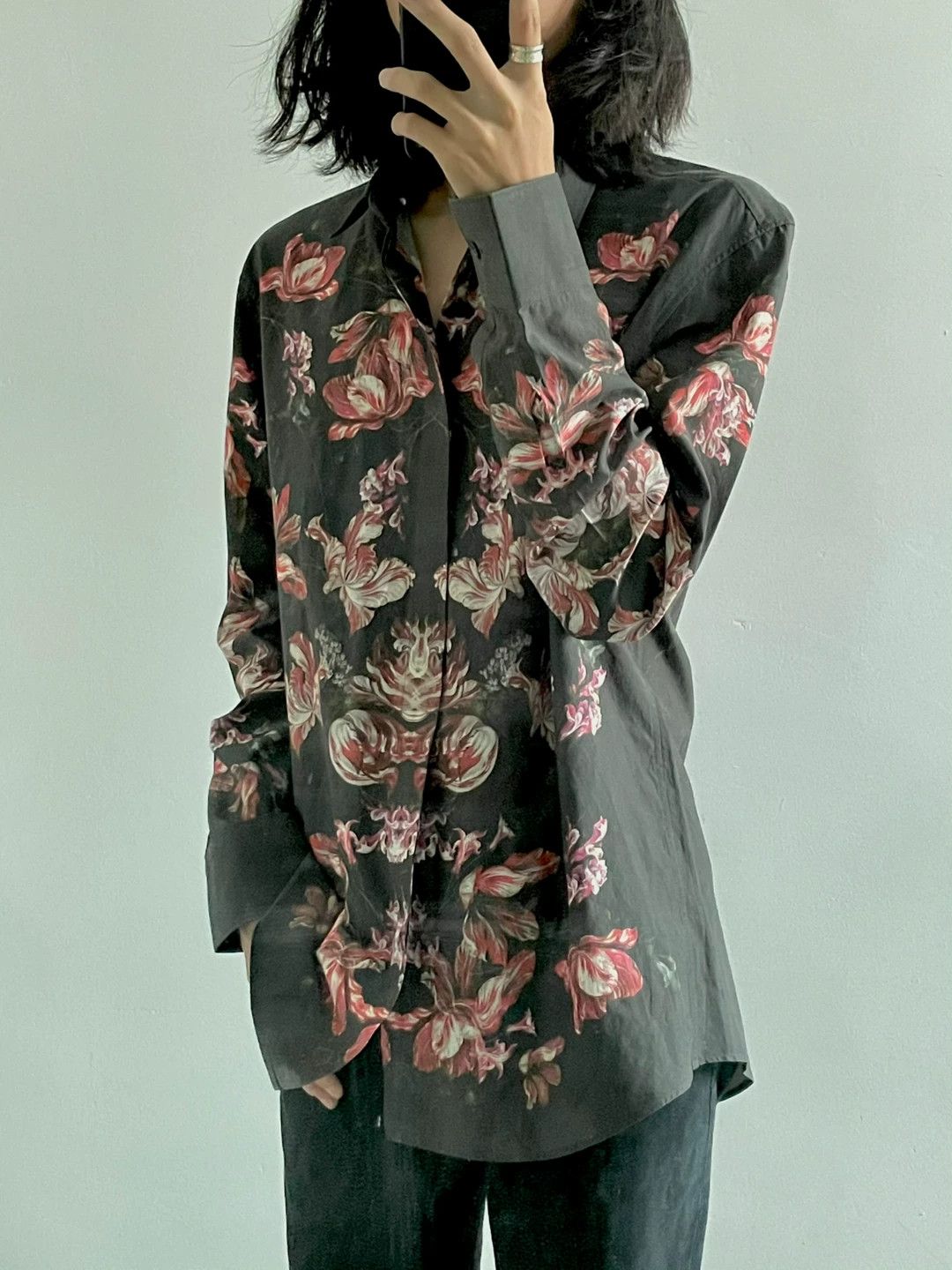 Alexander McQueen Alexander McQueen Floral Shirt F/W12 Collection Size US L / EU 52-54 / 3 - 3 Thumbnail