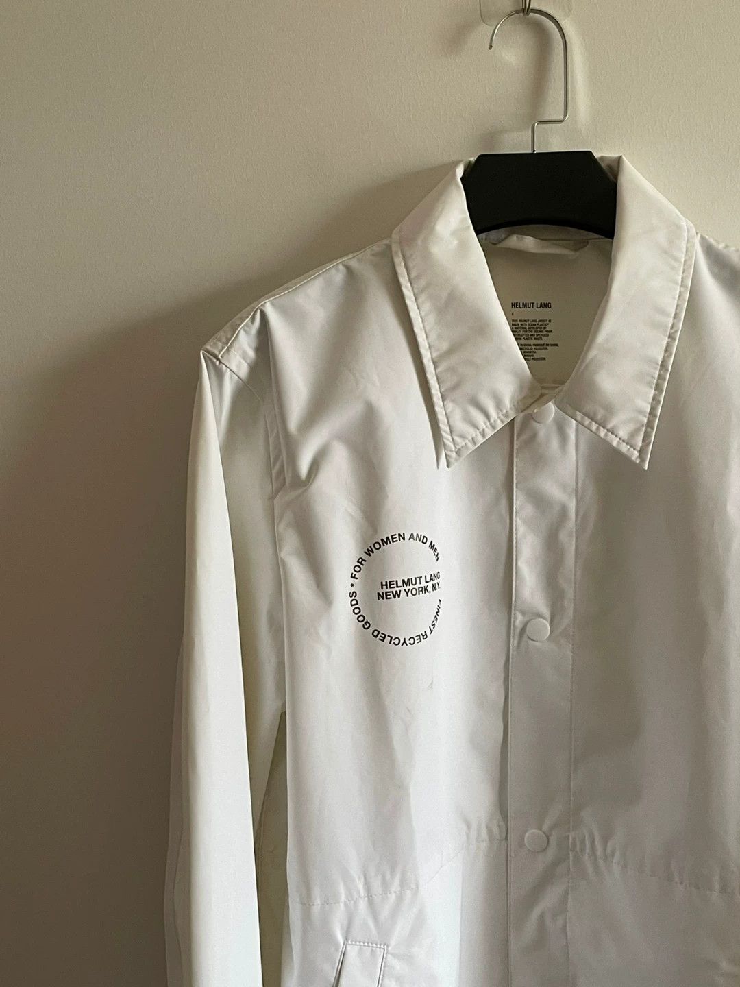 Helmut Lang helmut lang white coach jacket oversized s Size US S / EU 44-46 / 1 - 3 Thumbnail