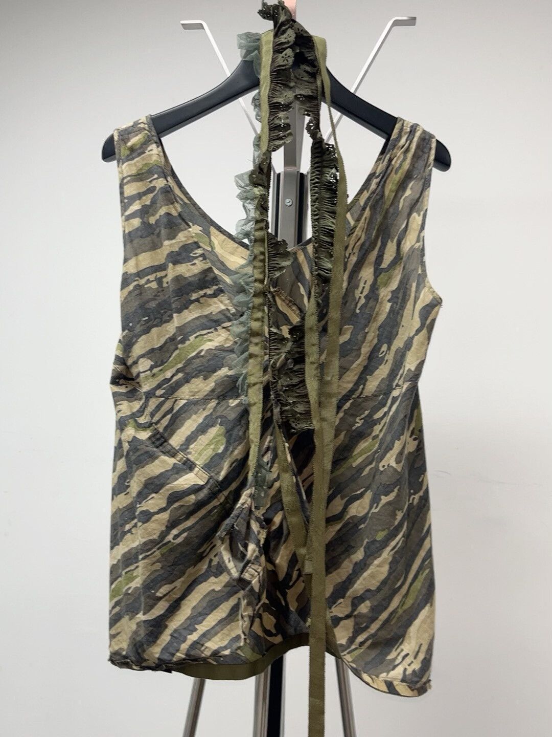 Junya Watanabe Junya Watanabe Camouflage Lace Tank Top Size S / US 4 / IT 40 - 4 Thumbnail
