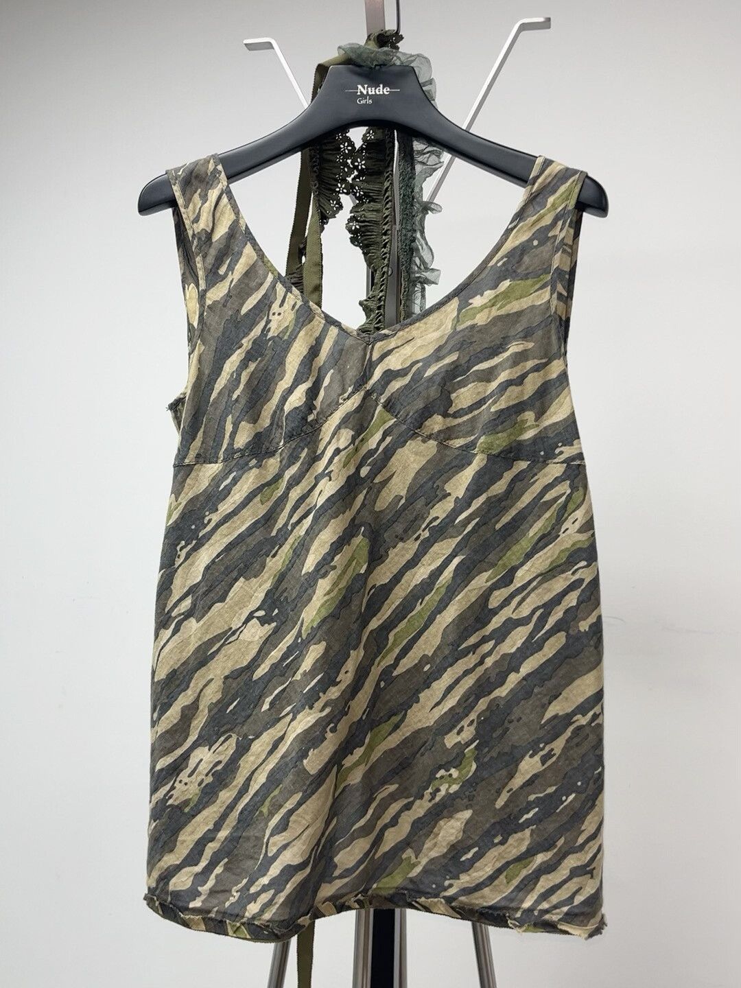 Junya Watanabe Junya Watanabe Camouflage Lace Tank Top Size S / US 4 / IT 40 - 3 Thumbnail