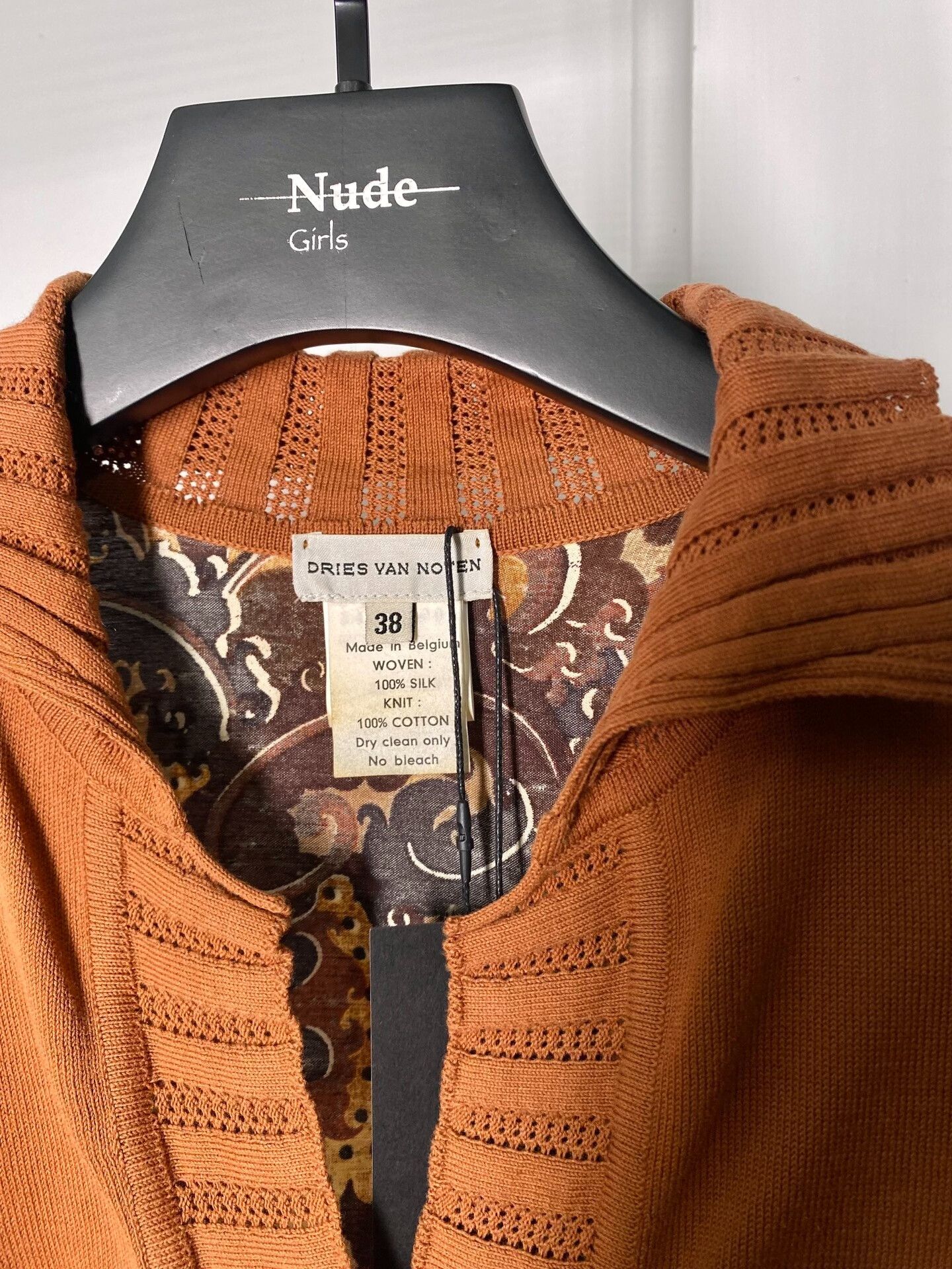 Dries Van Noten knotted collar short sleeve knit top Size US M / EU 48-50 / 2 - 2 Thumbnail