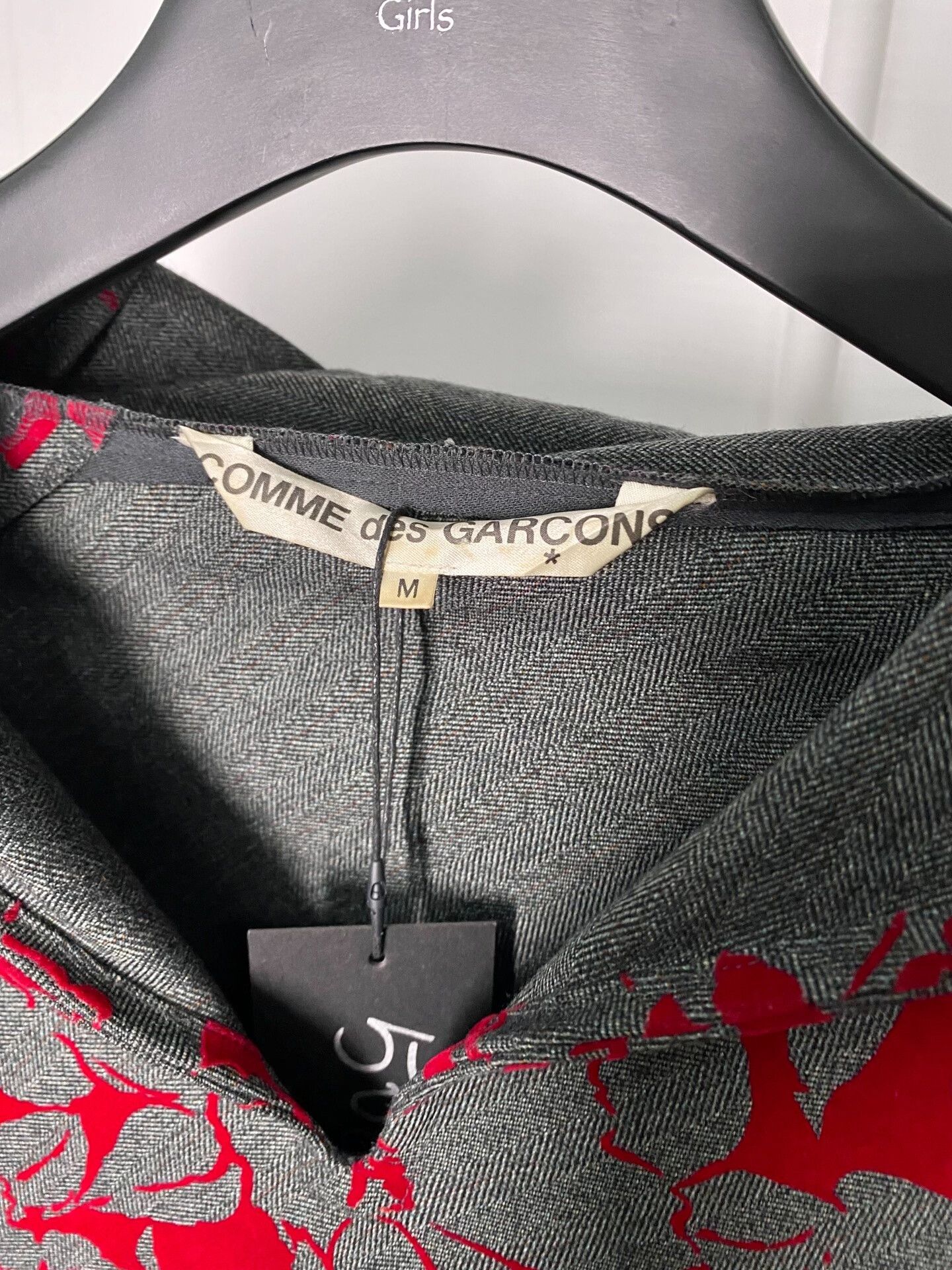 Comme des Garcons comme des garçons gray and red hoodie dress Size US M / EU 48-50 / 2 - 5 Thumbnail