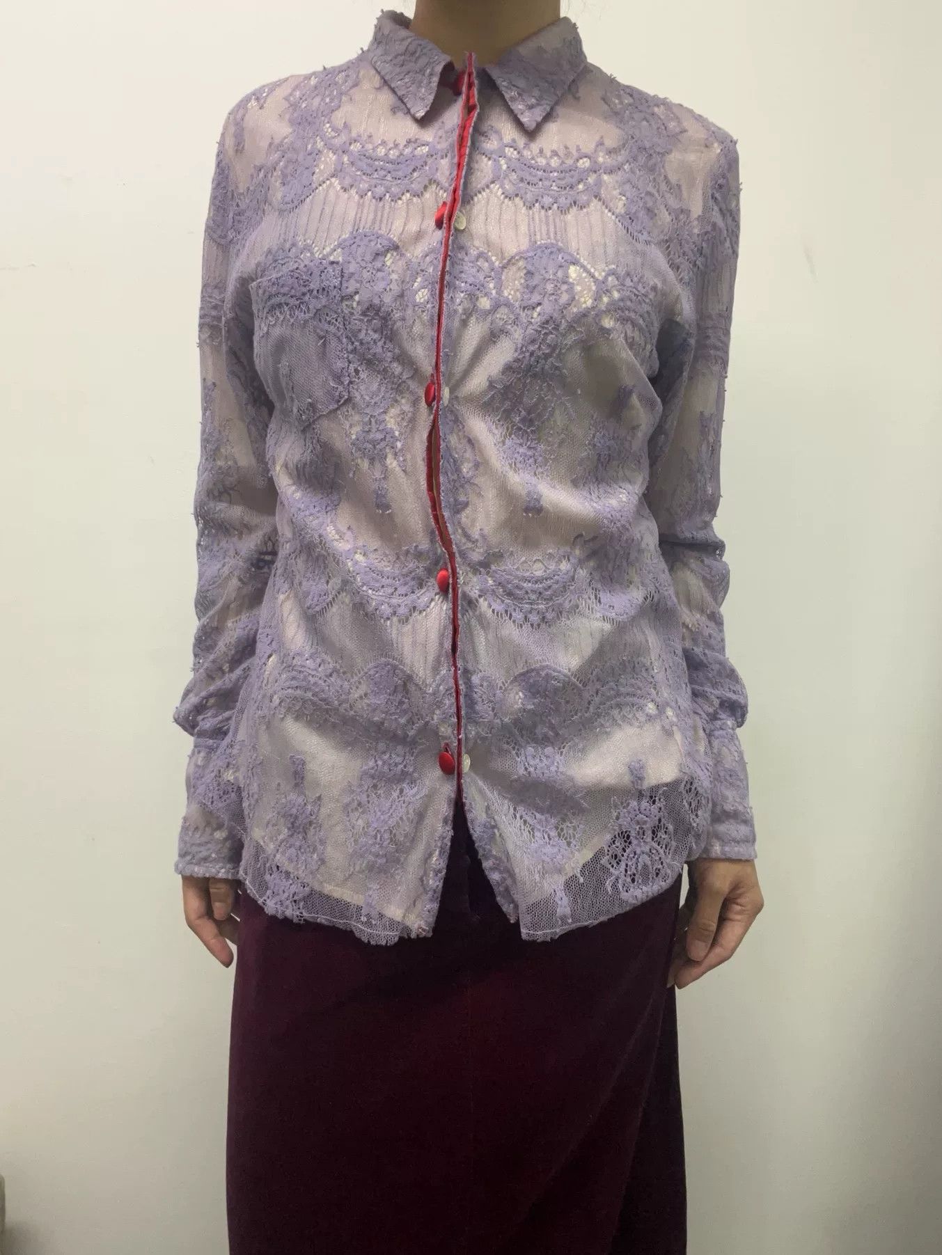 Undercover Undercover Lace Shirt Double-Sided Wear Size M / US 6-8 / IT 42-44 - 5 Thumbnail